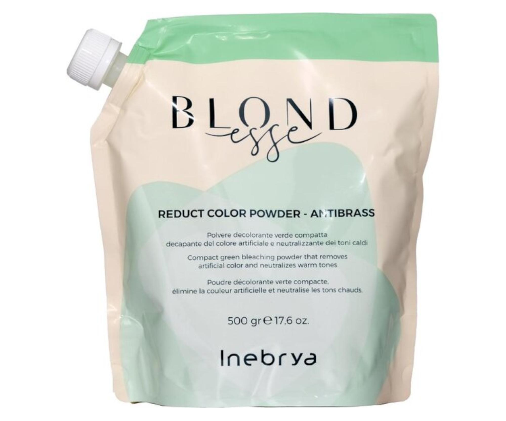 E-shop Zosvetľujúci púder na odstránenie chemickej farby z vlasov Inebrya Blondesse Reduct Color Powder Antibrass - 500 g + darček zadarmo