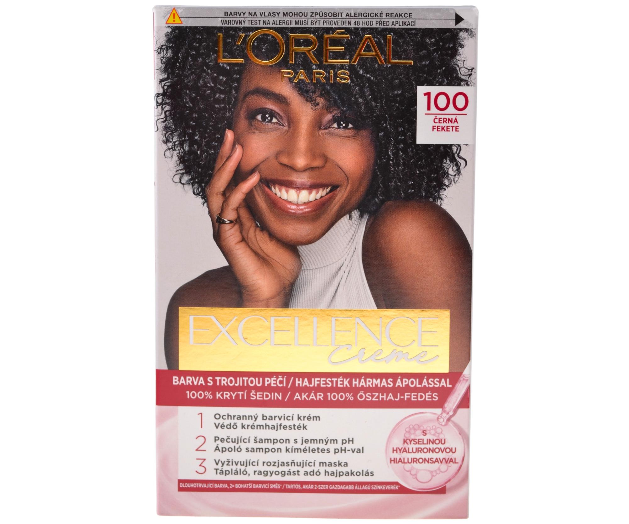 E-shop Permanentná farba Loréal Excellence 100 čierná - L’Oréal Paris + darček zadarmo
