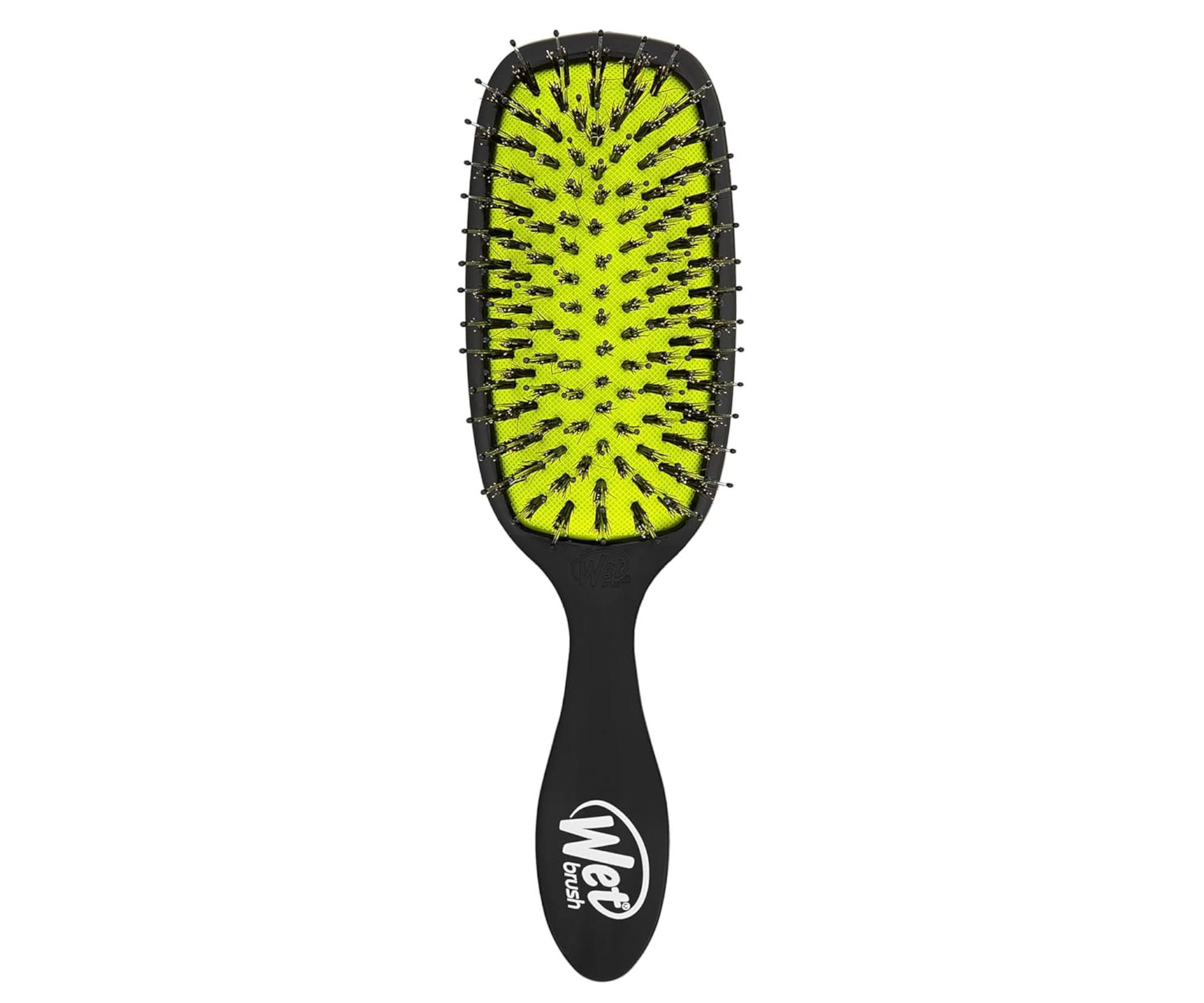E-shop Kefa na rozčesávanie vlasov s nylonovými a diviačími štetinami Wet Brush Shine Enhancer - čierna + darček zadarmo