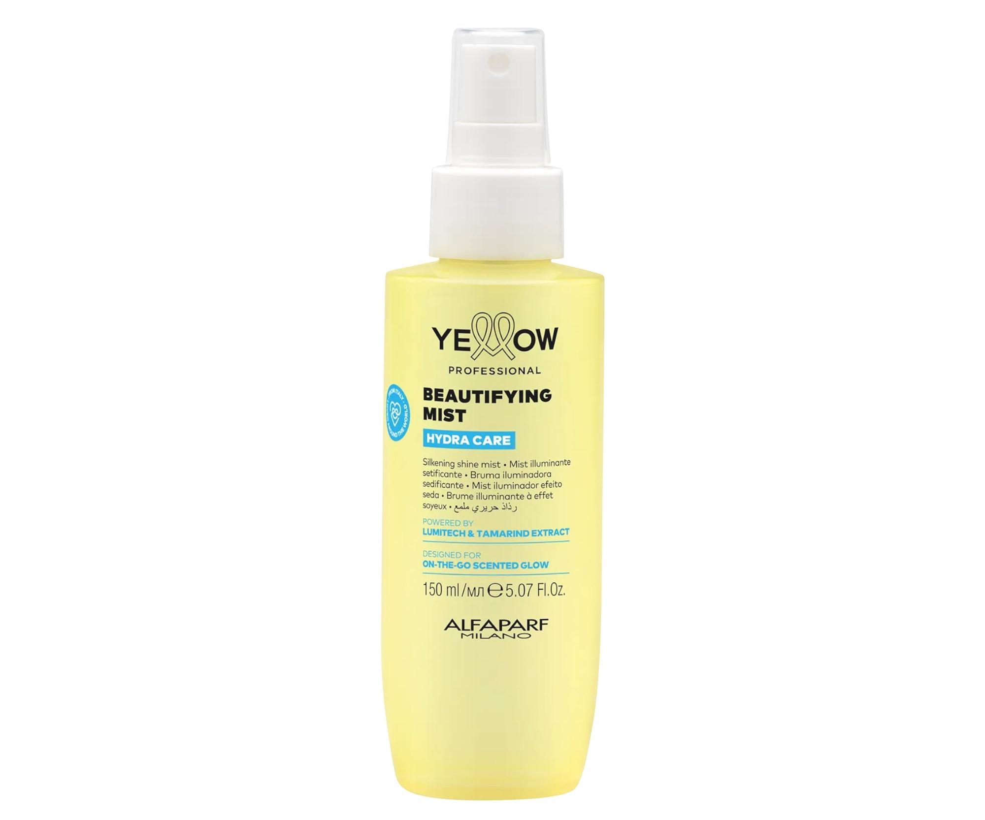 E-shop Ľahká rozjasňujúca parfumovaná hmla pre lesk vlasov Yellow Professional Hydra Care Beautifying Mist - 150 ml + darček zadarmo