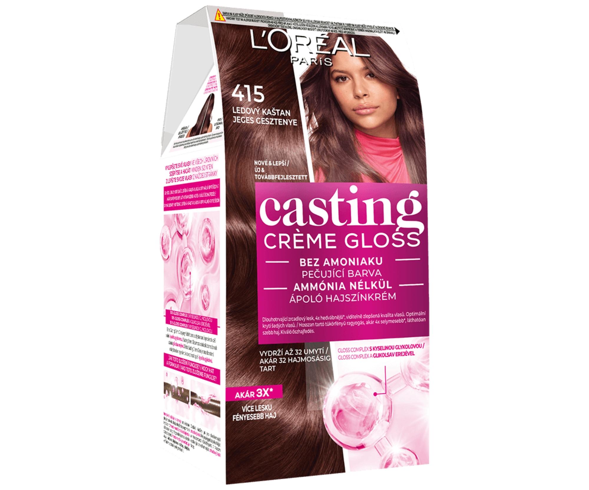 E-shop Preliv bez amoniaku Loréal Casting Créme Gloss - 554 chilli čokoláda - L’Oréal Paris + darček zadarmo