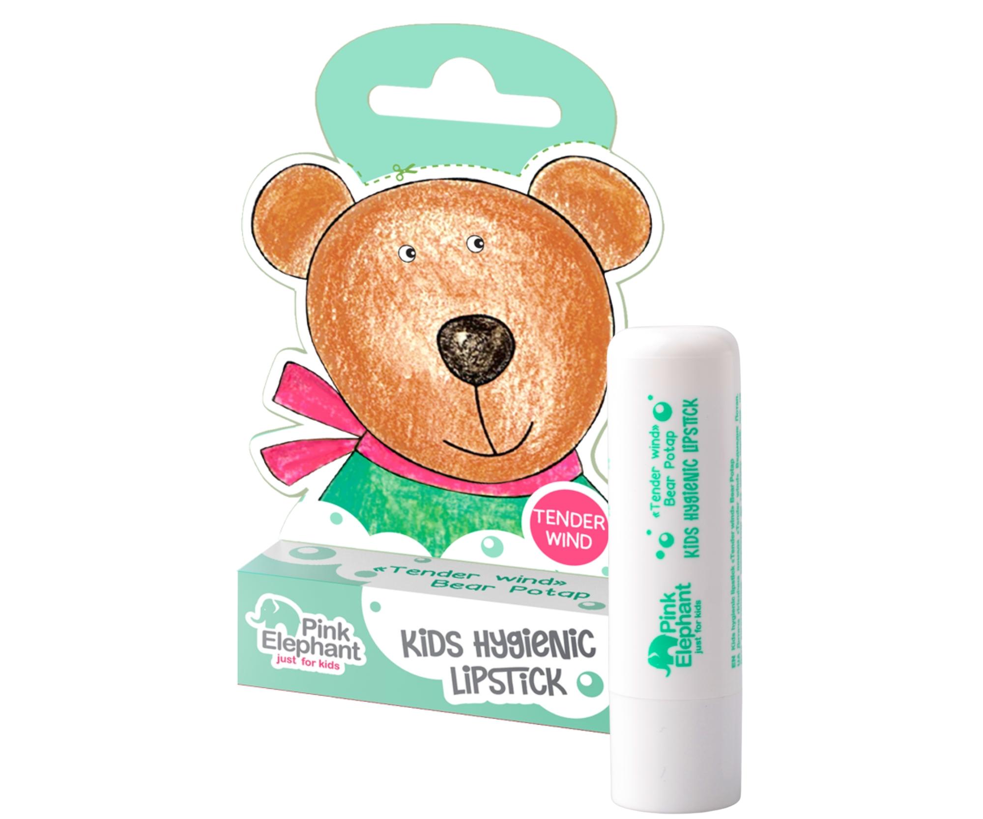 E-shop Detský balzam na pery Pink Elephant Medvedík Potap - 3,6 g