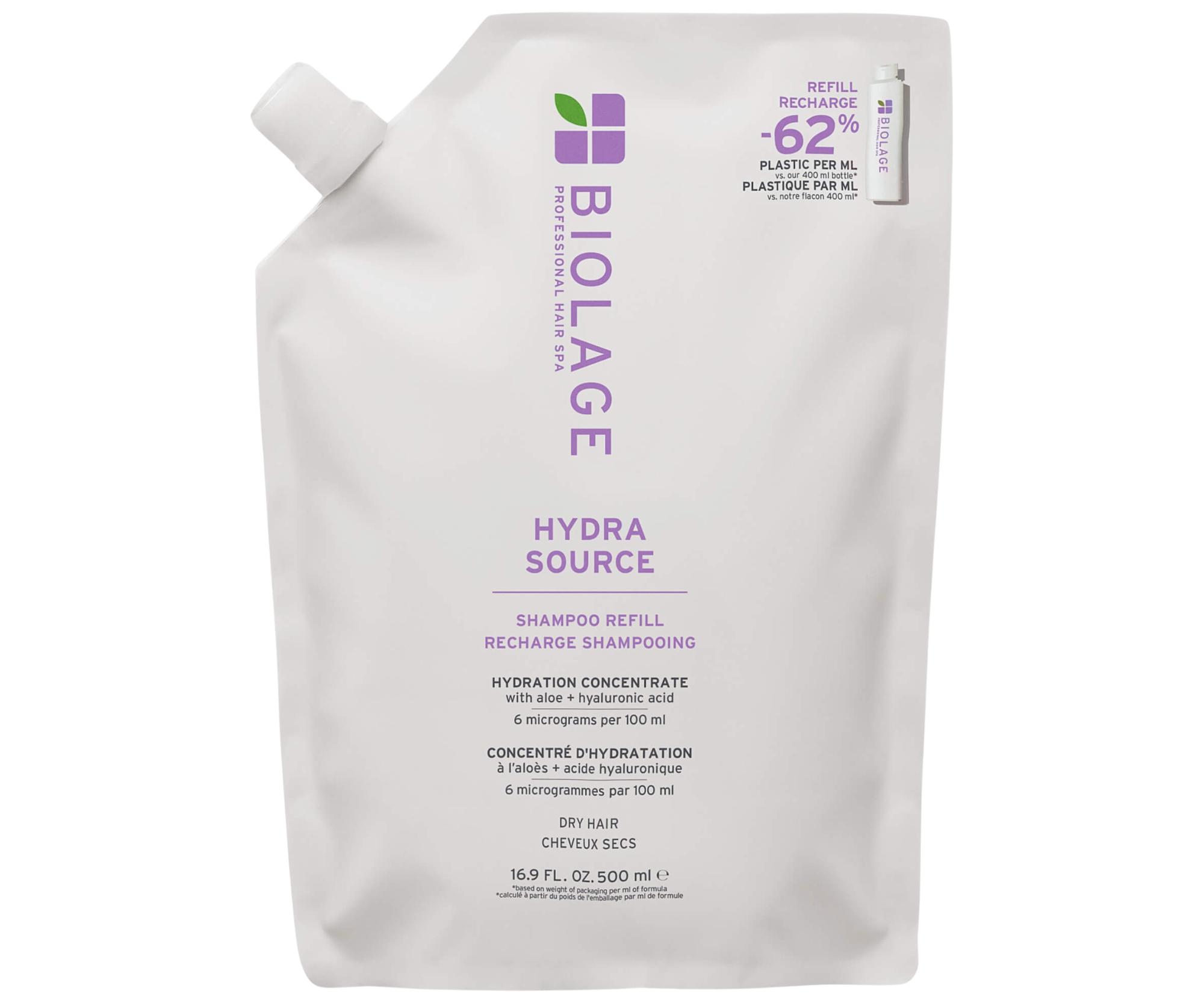 E-shop Hydratačný šampón pre suché vlasy Biolage Hydra Source Shampoo - 500 ml, náhradná náplň + darček zadarmo