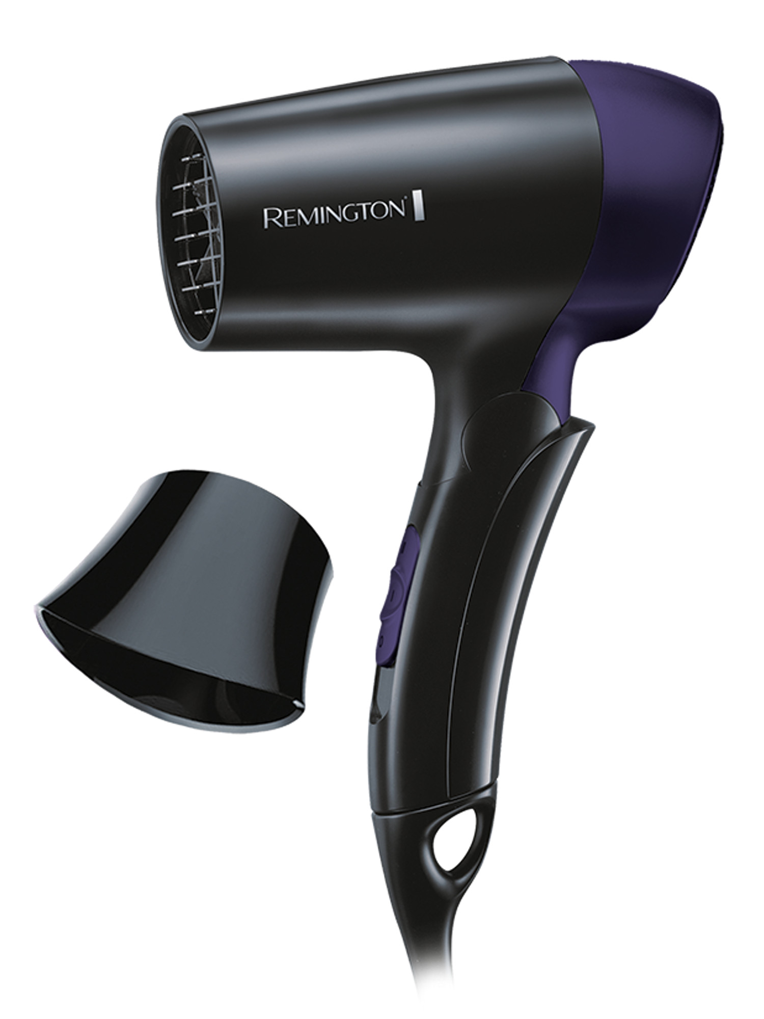 E-shop Fén na vlasy Remington Travel Dryer 1400 W - čierny-fialový (D2400) + darček zadarmo