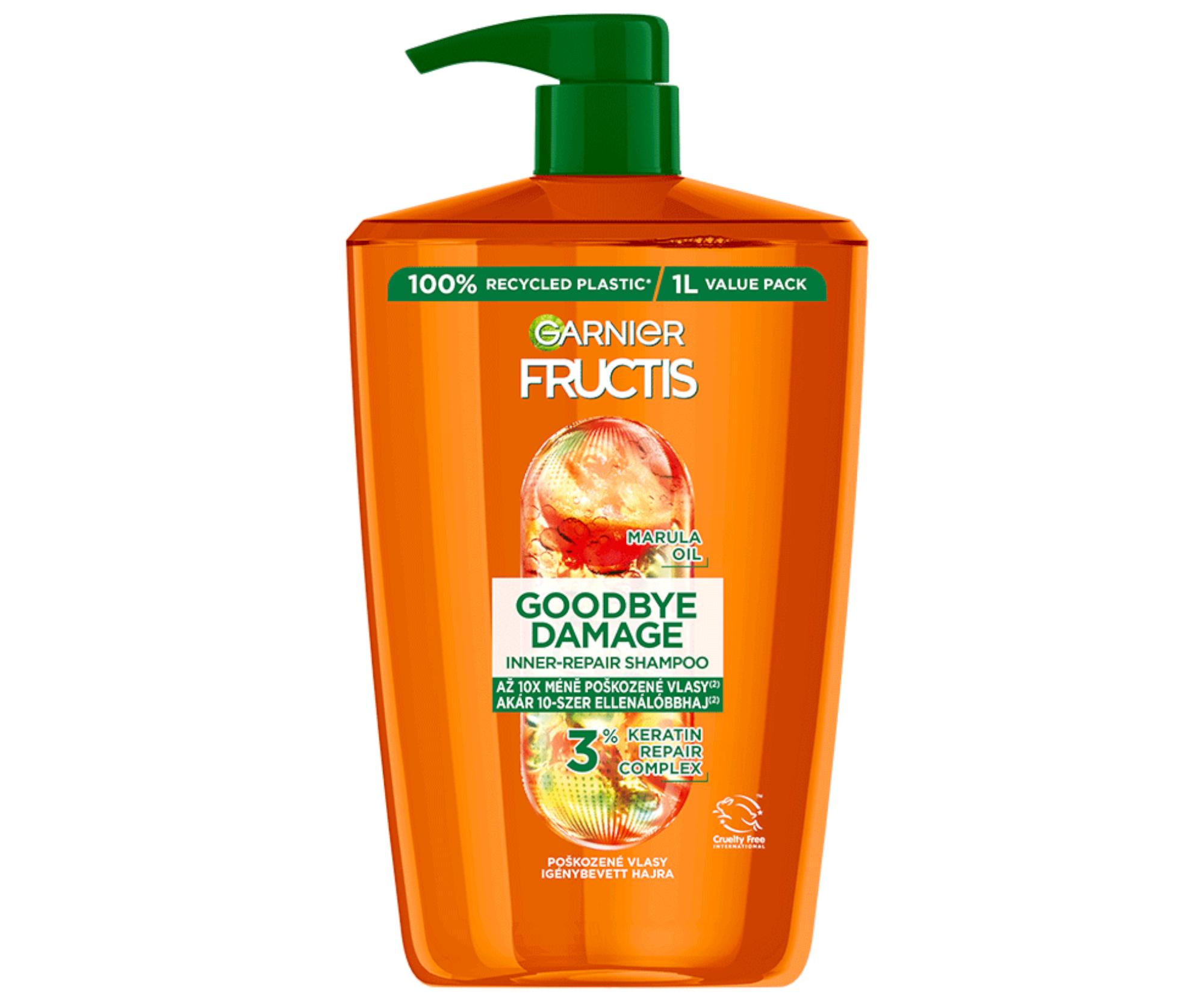 E-shop Šampón pre poškodené vlasy Garnier Fructis Goodbye Damage Repairing Shampoo - 1000 ml + darček zadarmo
