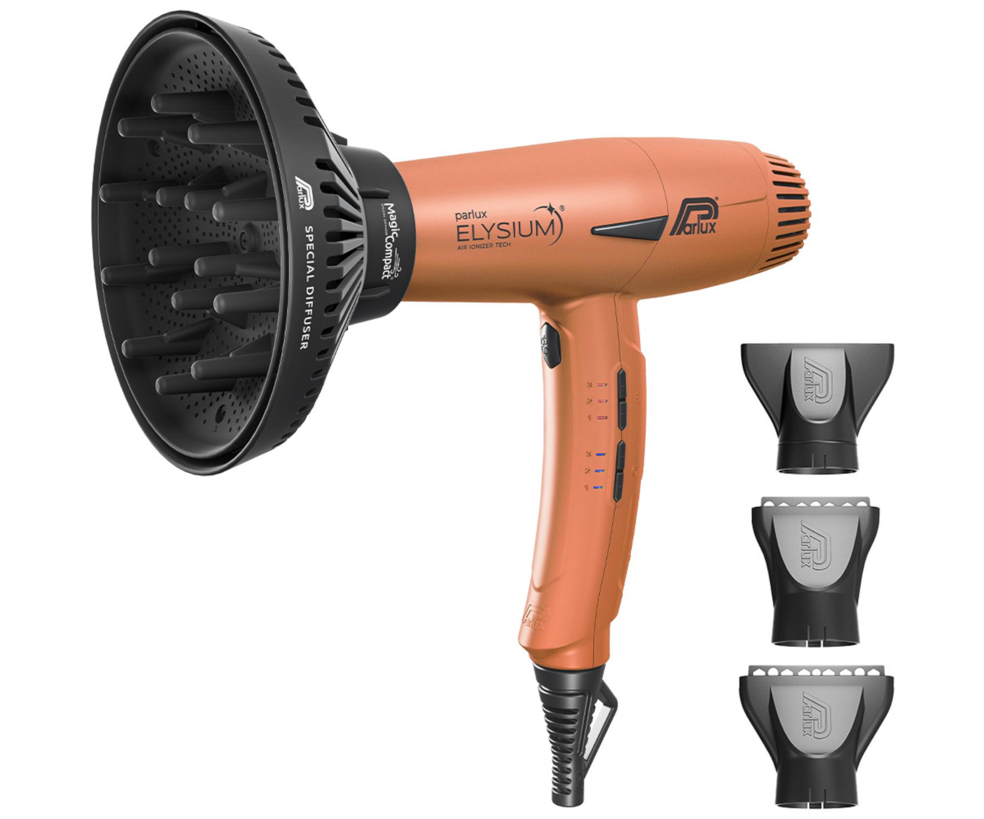 E-shop Profesionálny fén na vlasy s difuzérom Parlux Elysium Copper - 2300 W, medený + darček zadarmo
