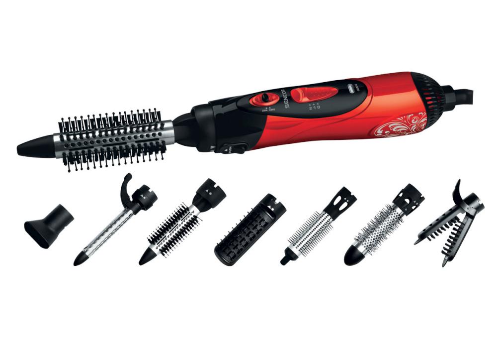 E-shop Teplovzdušná kefa na vlasy Sencor - červený, 1000 W (SHS 7551RD) + darček zadarmo