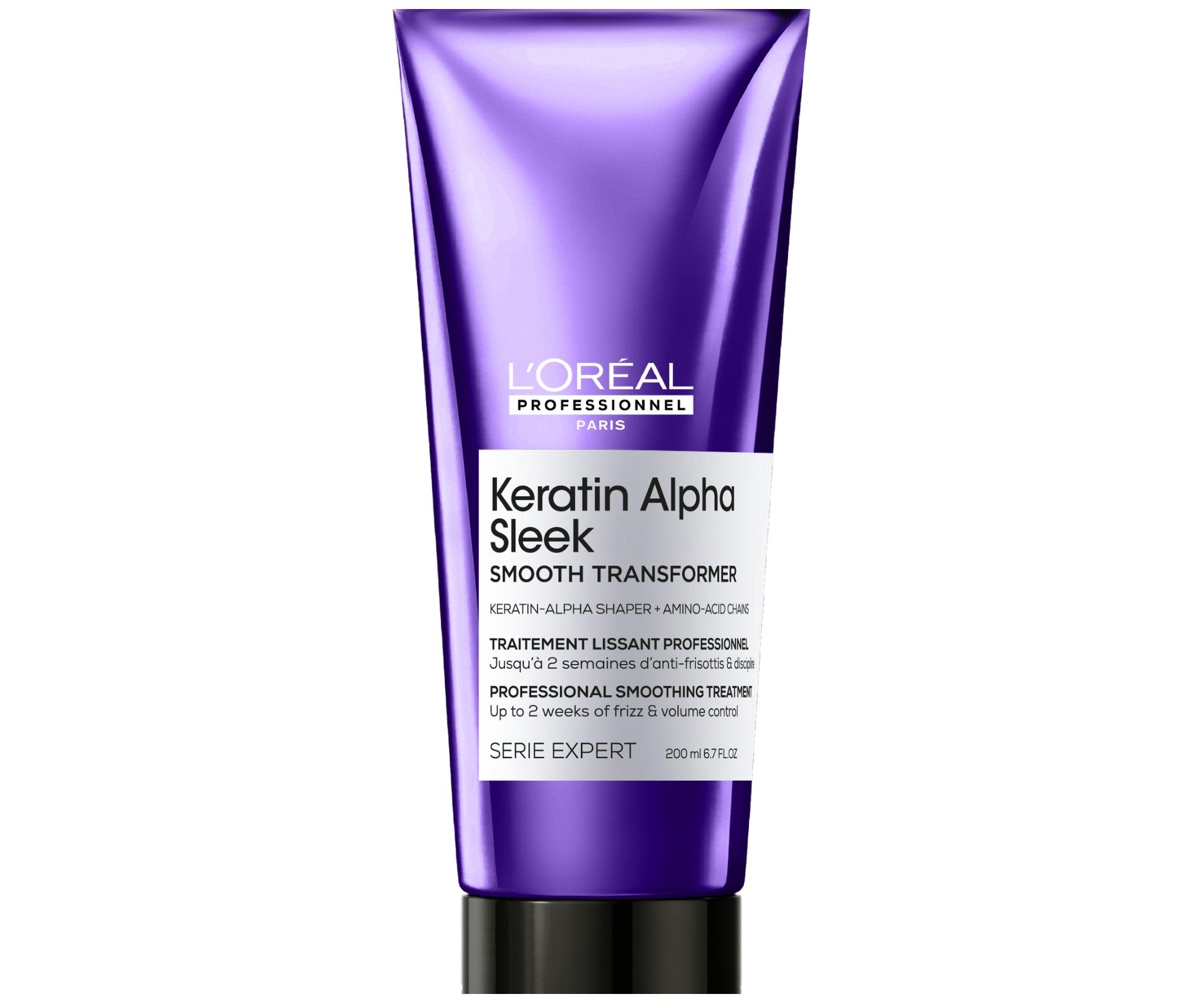 E-shop Kúra pre uhladenie krepatých vlasov Loréal Professionnel Serie Expert KeratIn Alpha Sleek Smooth Transformer - 200 ml - L’Oréal Professionnel + darček