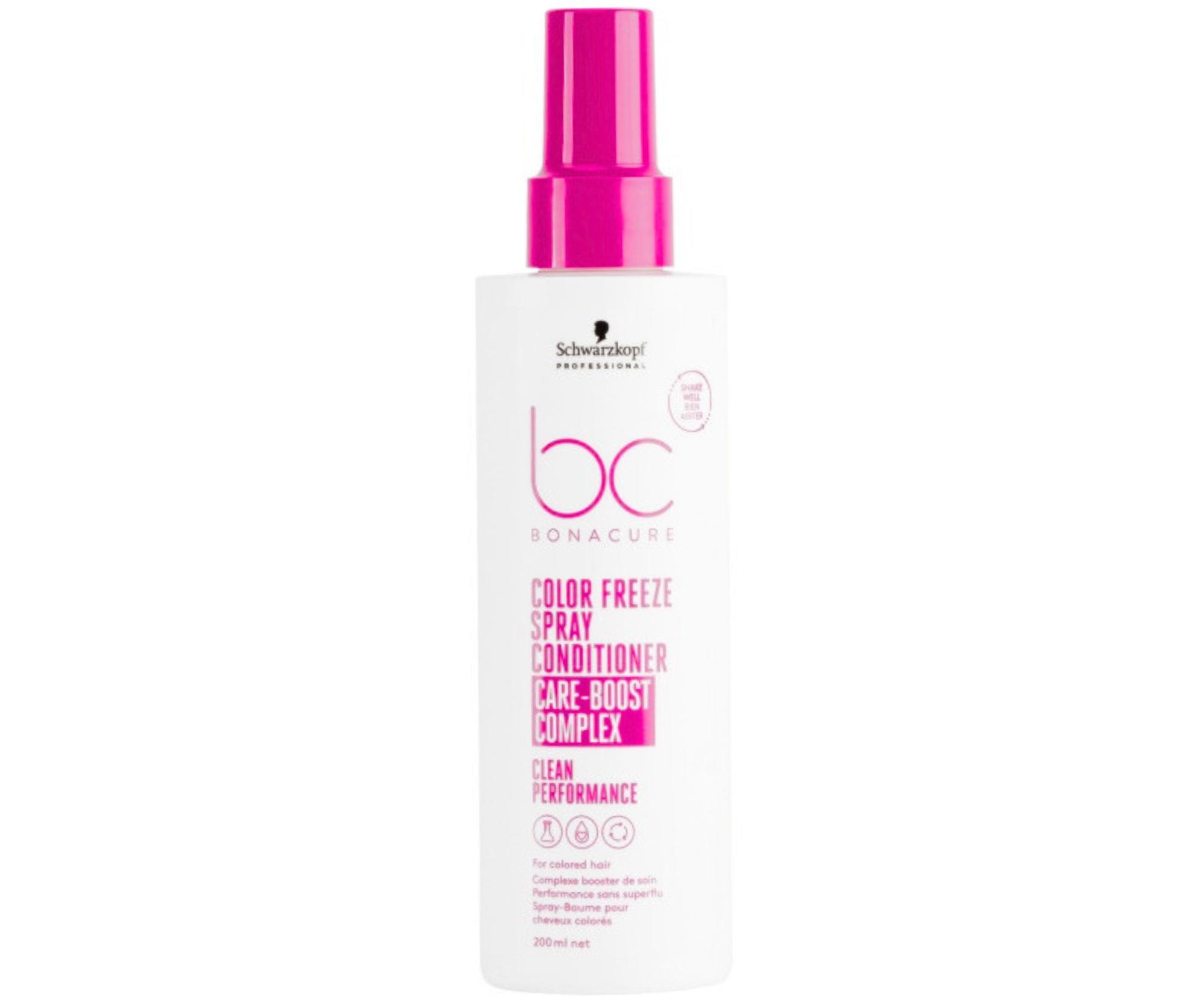 E-shop Bezoplachový kondicionér pre farbené vlasy Schwarzkopf Professional BC Bonacure Color Freeze Spray Conditioner - 200 ml + darček zadarmo