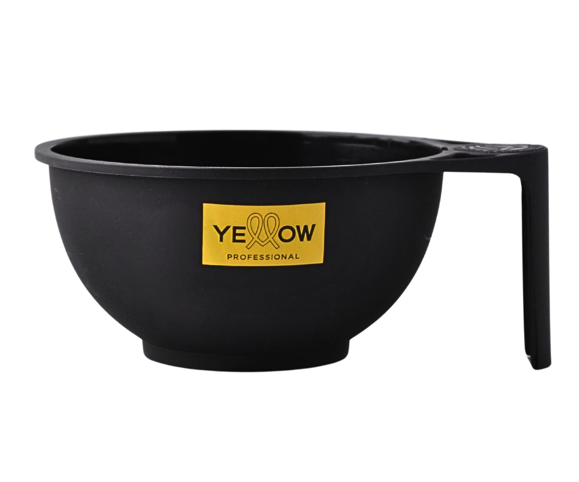 E-shop Plastová miska s rúčkou na miešanie farieb Yellow Professional - 300 ml, čierna