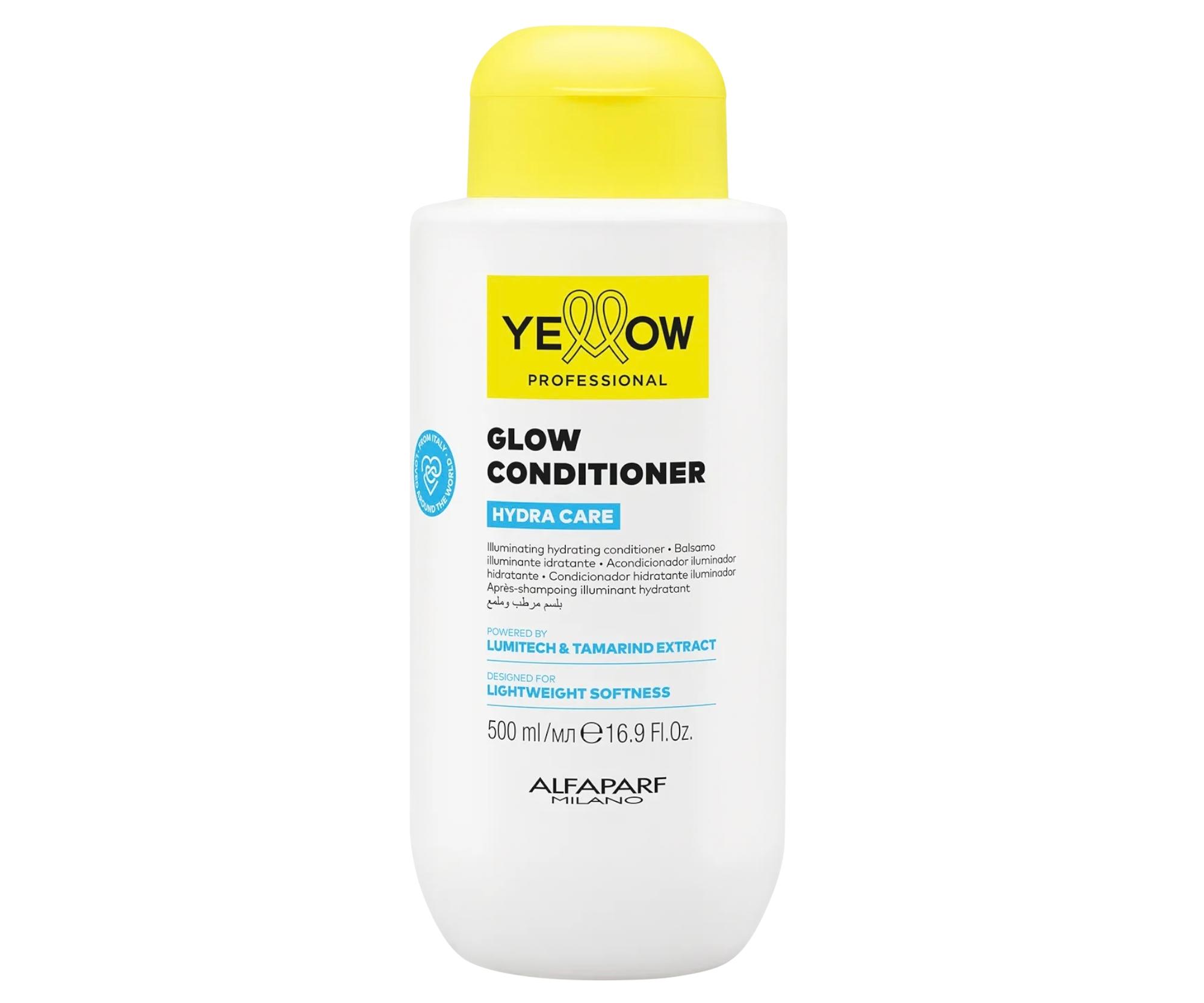 E-shop Rozjasňujúci hydratačný kondicionér pre vlasy bez lesku Yellow Professional Hydra Care Glow Conditioner - 500 ml + darček zadarmo