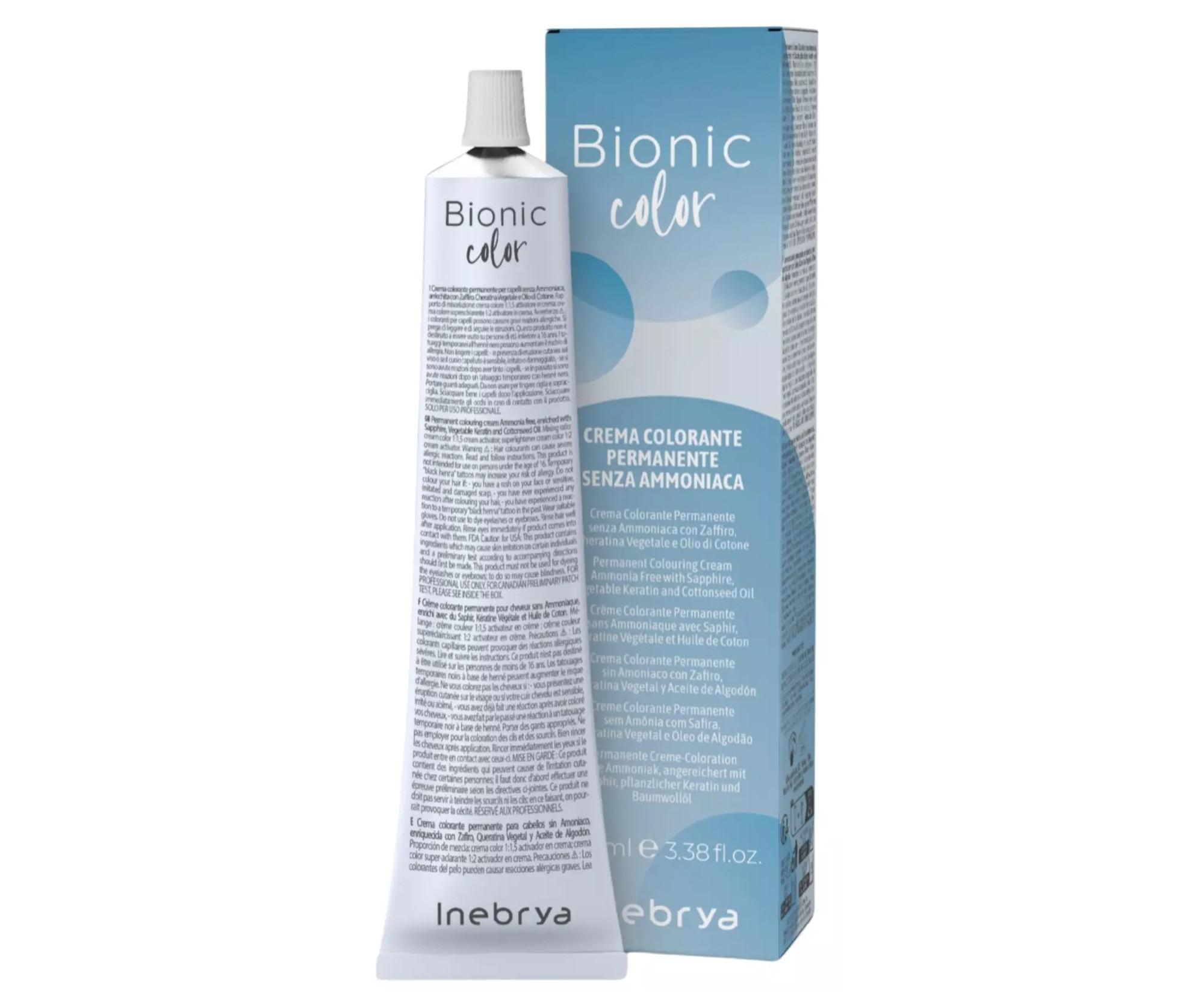 E-shop Farba na vlasy Inebrya Bionic 100 ml - 1/10 čiernomodrá (776116) + darček zadarmo