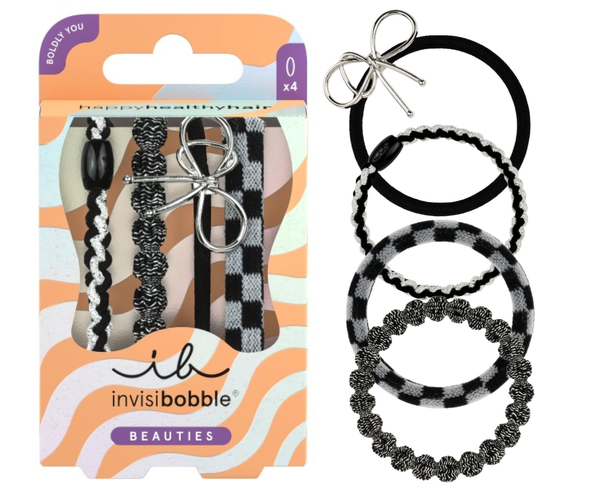 Sada ozdobných gumičiek Invisibobble Beauties Rodeo Grunge - 4 ks + darček zadarmo