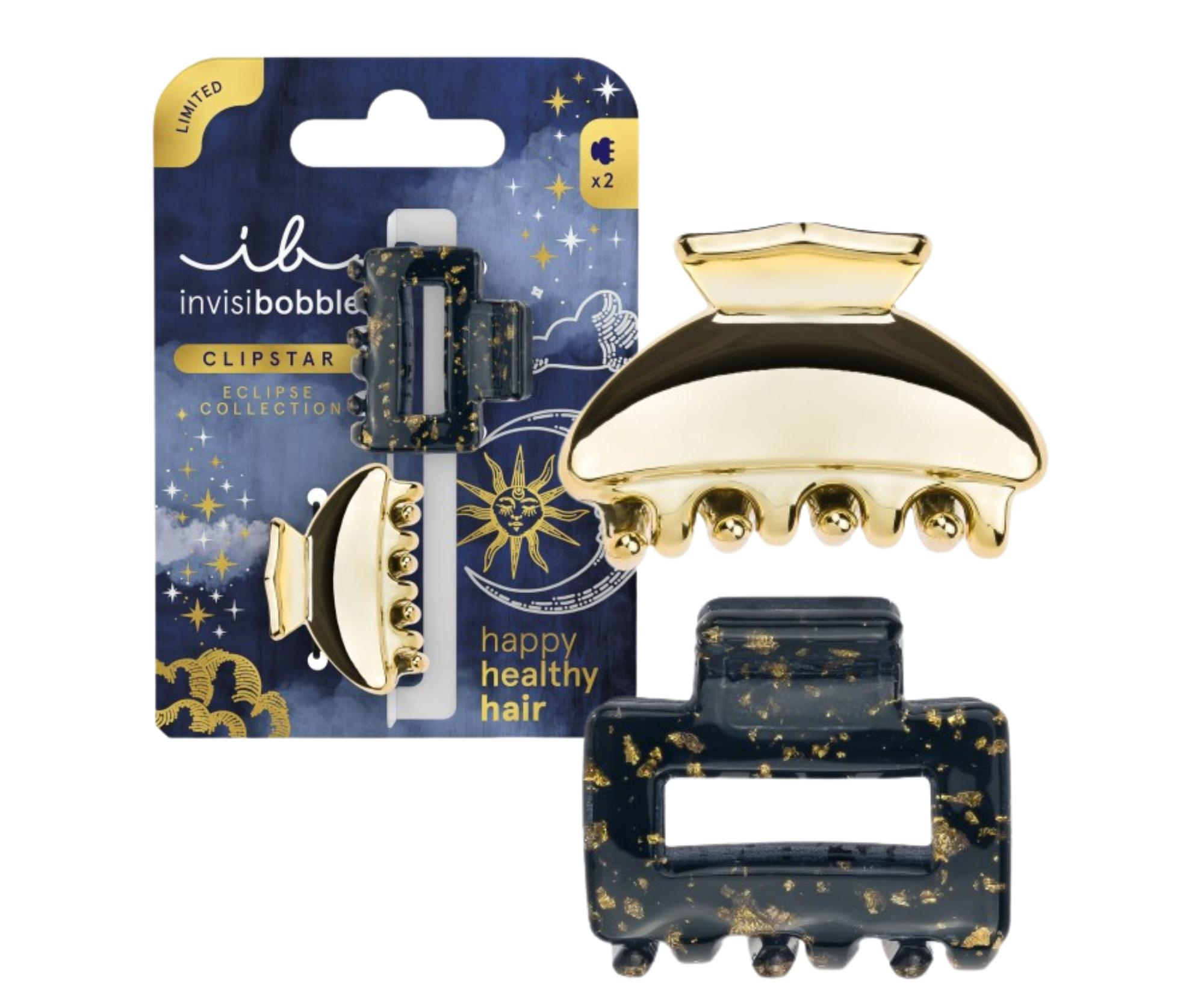 E-shop Škripce do vlasov Invisibobble Clipstar Eclipse Lunar Glam - 2 ks + darček zadarmo