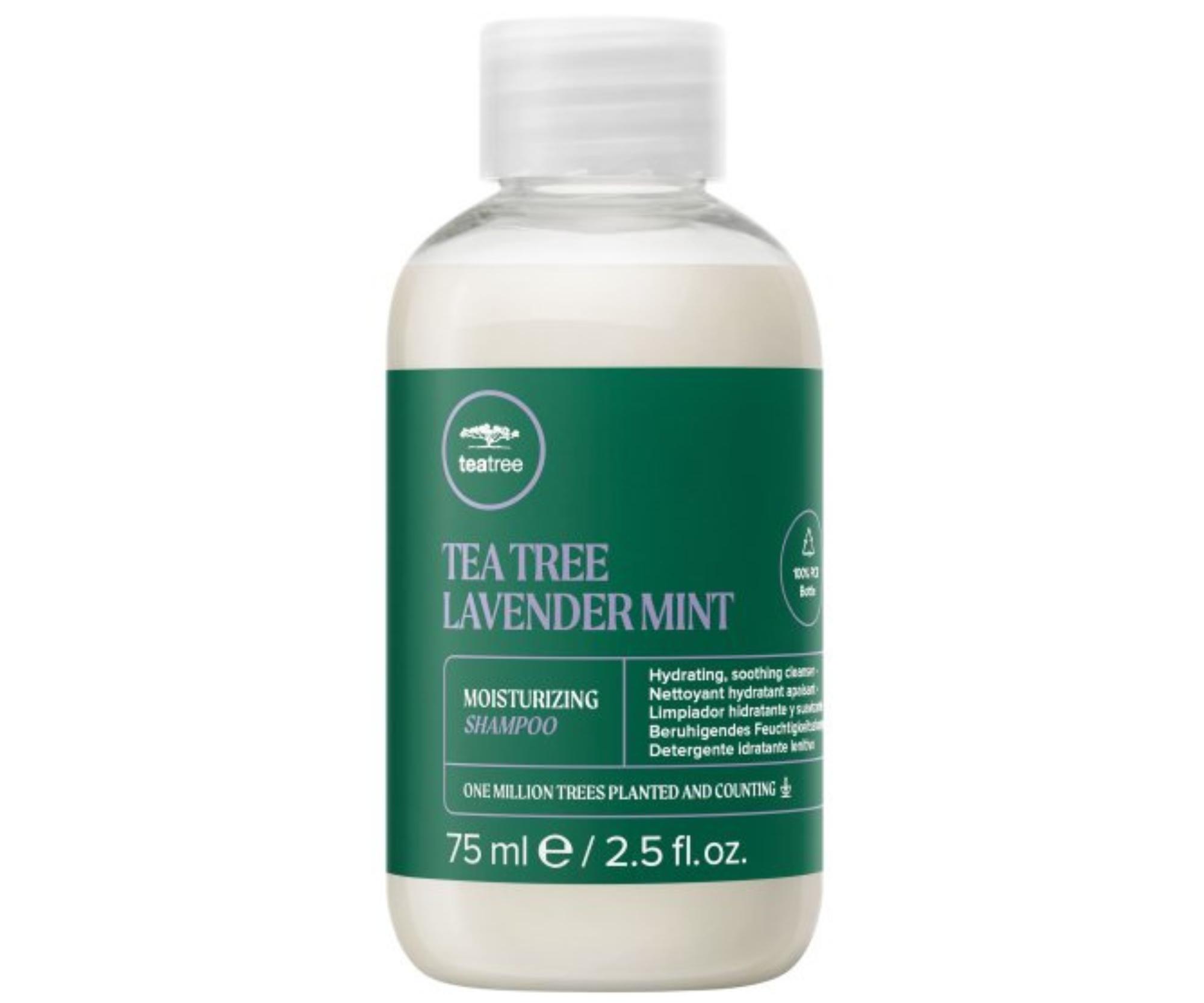 E-shop Šampón pre suché vlasy Paul Mitchell Tea Tree Lavender Mint Moisturizing Shampoo - 75 ml + darček zadarmo