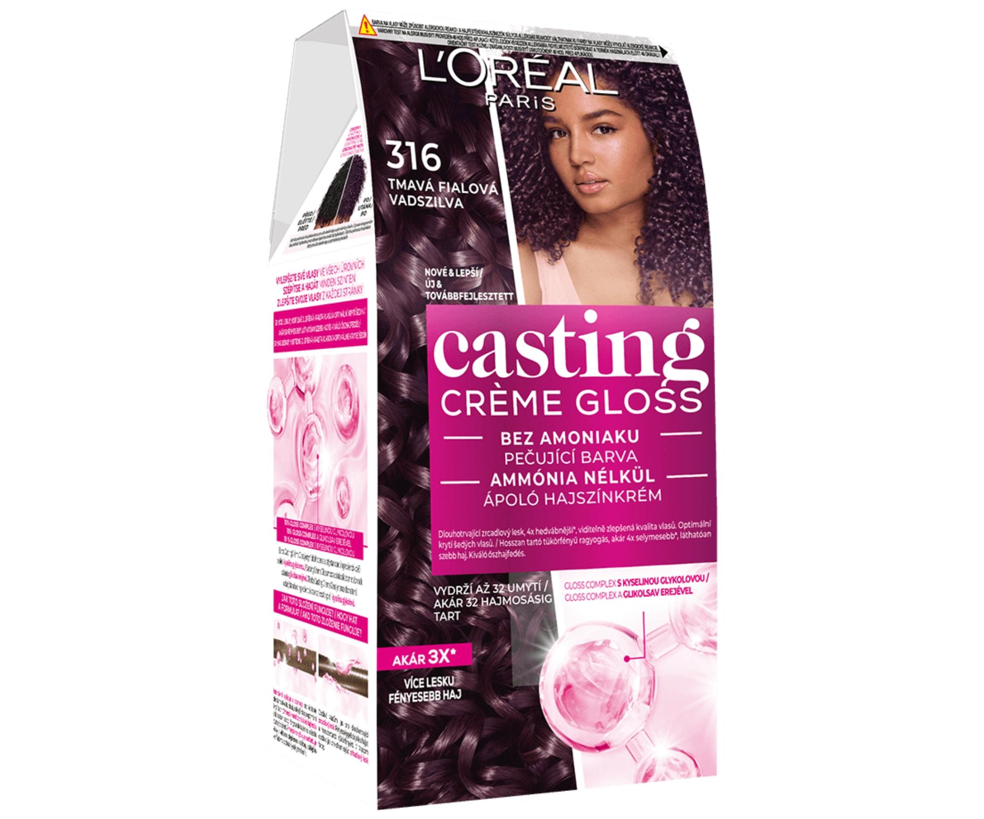 E-shop Preliv bez amoniaku Loréal Casting Créme Gloss - 316 tmavá fialová - L’Oréal Paris + darček zadarmo