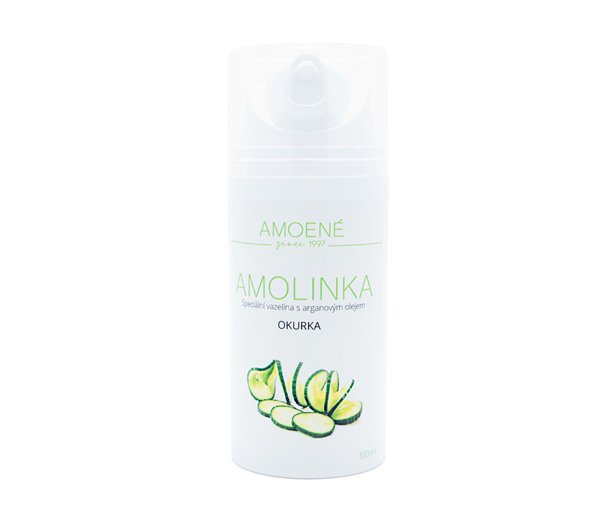 E-shop Kozmetická vazelína s arganovým olejom Amoené Amolinka - uhorka, 100 ml (012A00G100A) + darček zadarmo
