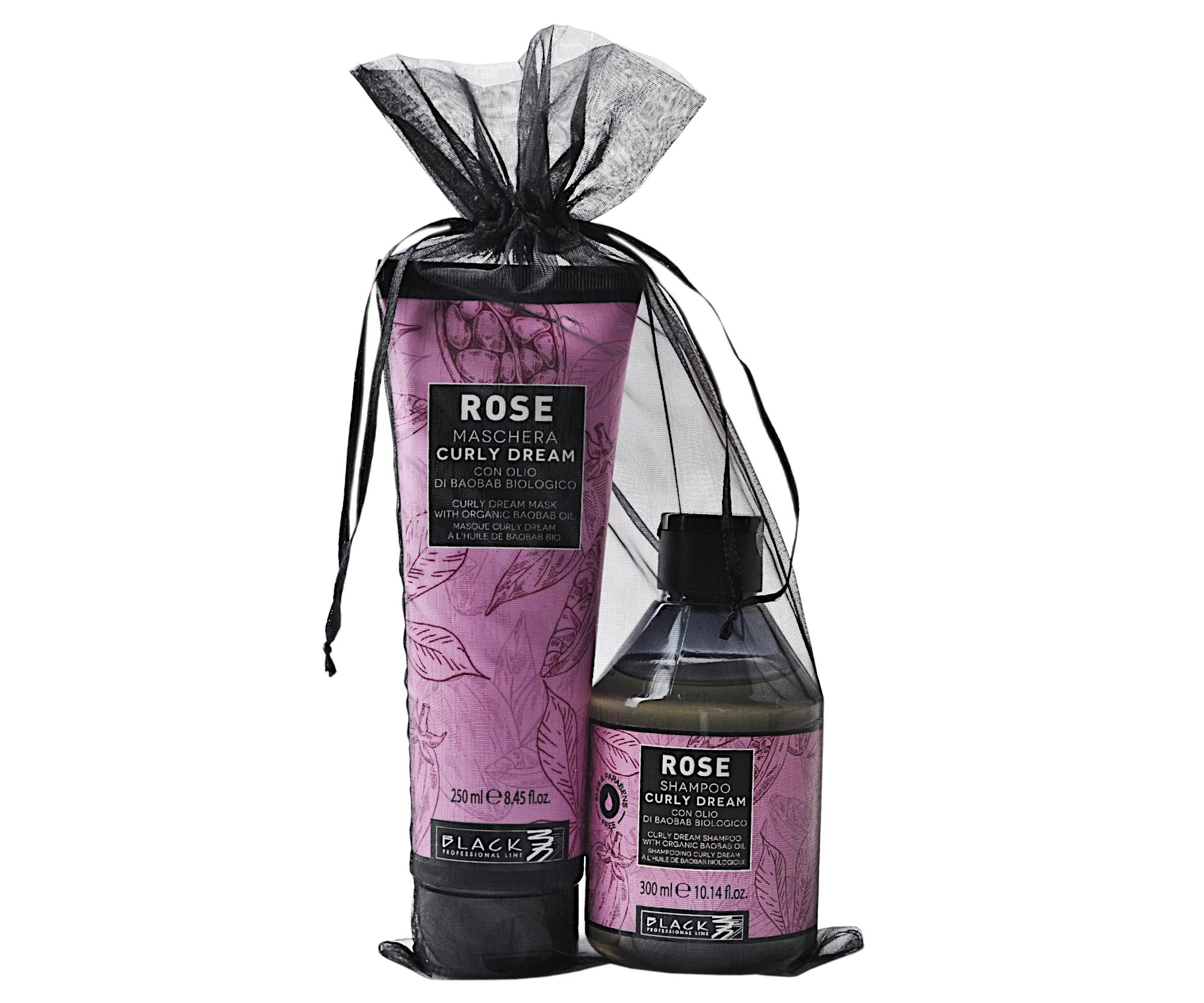 E-shop Darčeková sada pre vlnité vlasy Black Rose Curly Dream (102027B) + darček zadarmo