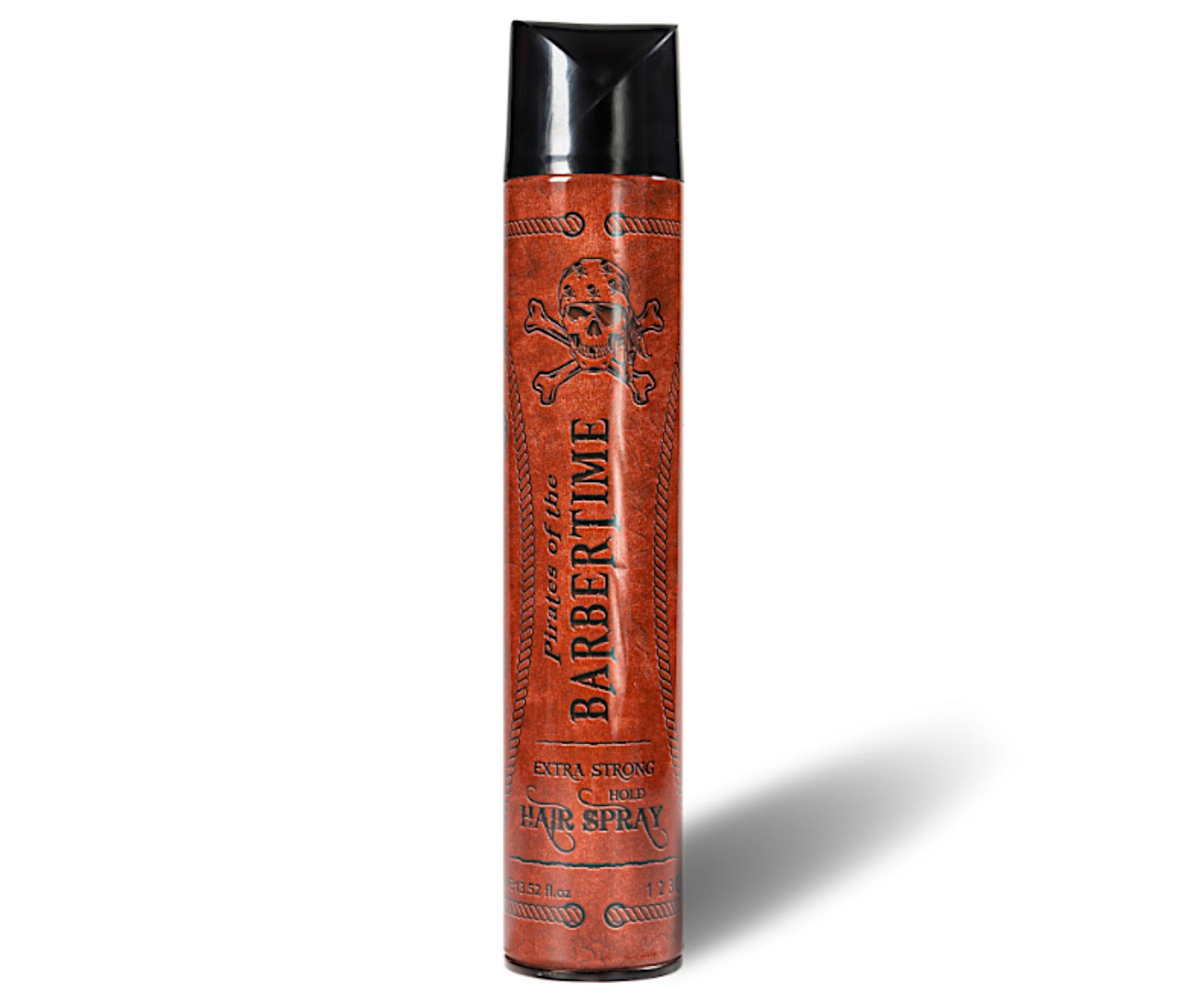 E-shop Lak na vlasy s extra silnou fixáciou Barbertime Extra Strong Hold Spray - 400 ml - Pirates of the Barbertime + darček zadarmo