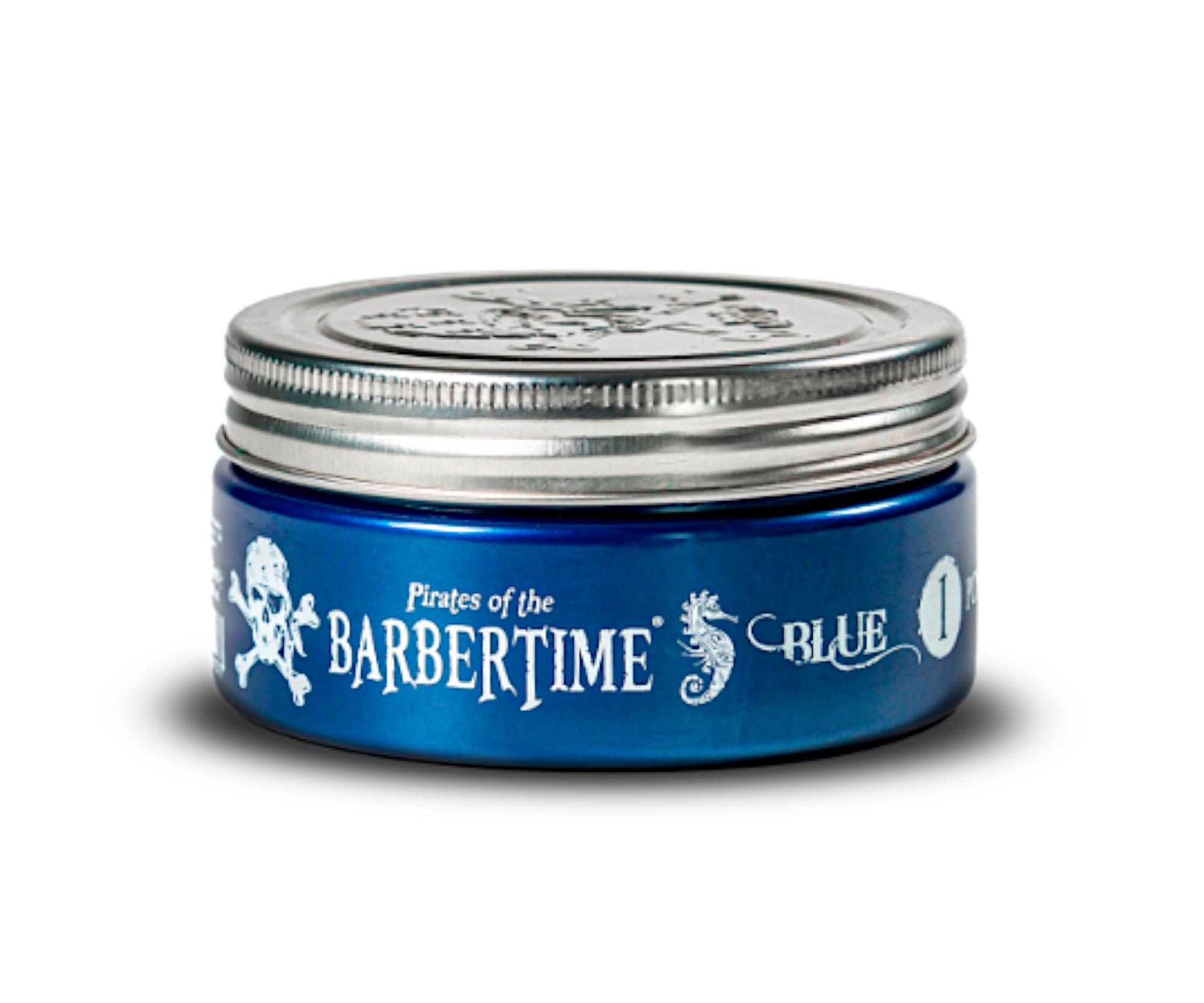 E-shop Pomáda na vlasy s maximálnou fixáciou Barbertime Blue Pomade No. 1 - 150 ml - Pirates of the Barbertime + darček zadarmo