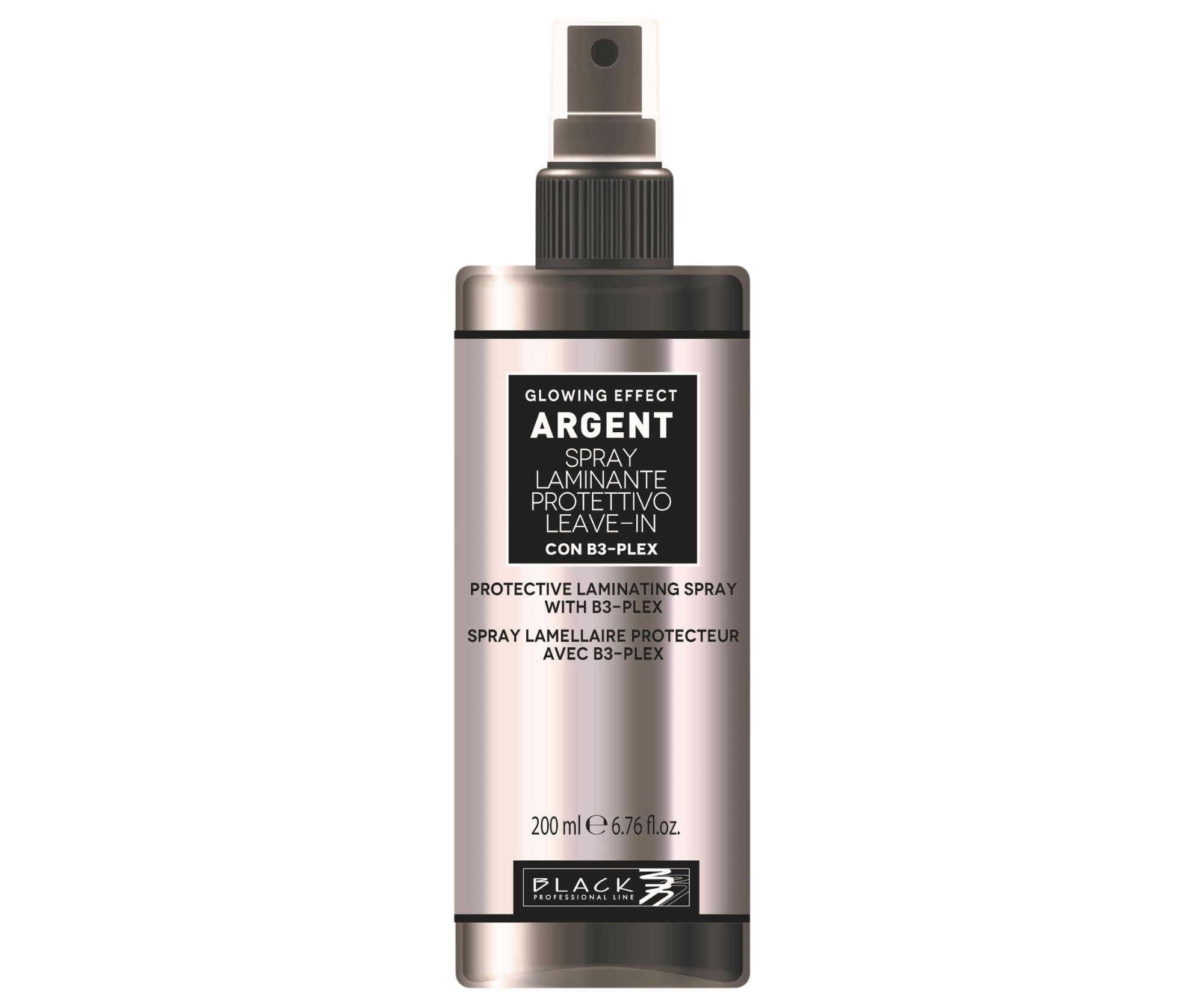 E-shop Bezoplachový sprej pre oslabené a lámavé vlasy Black Professional Argent Glowing Effect - 200 ml + darček zadarmo