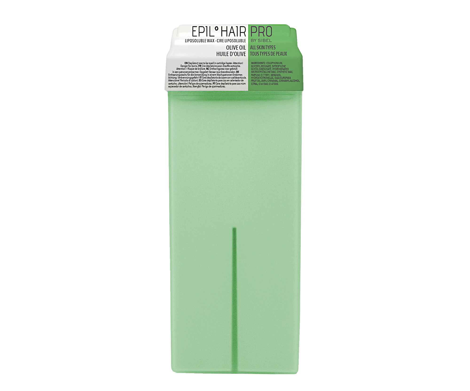 E-shop Depilačný prírodný vosk pre všetky typy pokožky Sibel Olive Oil - olivový, 110 ml (7410181)