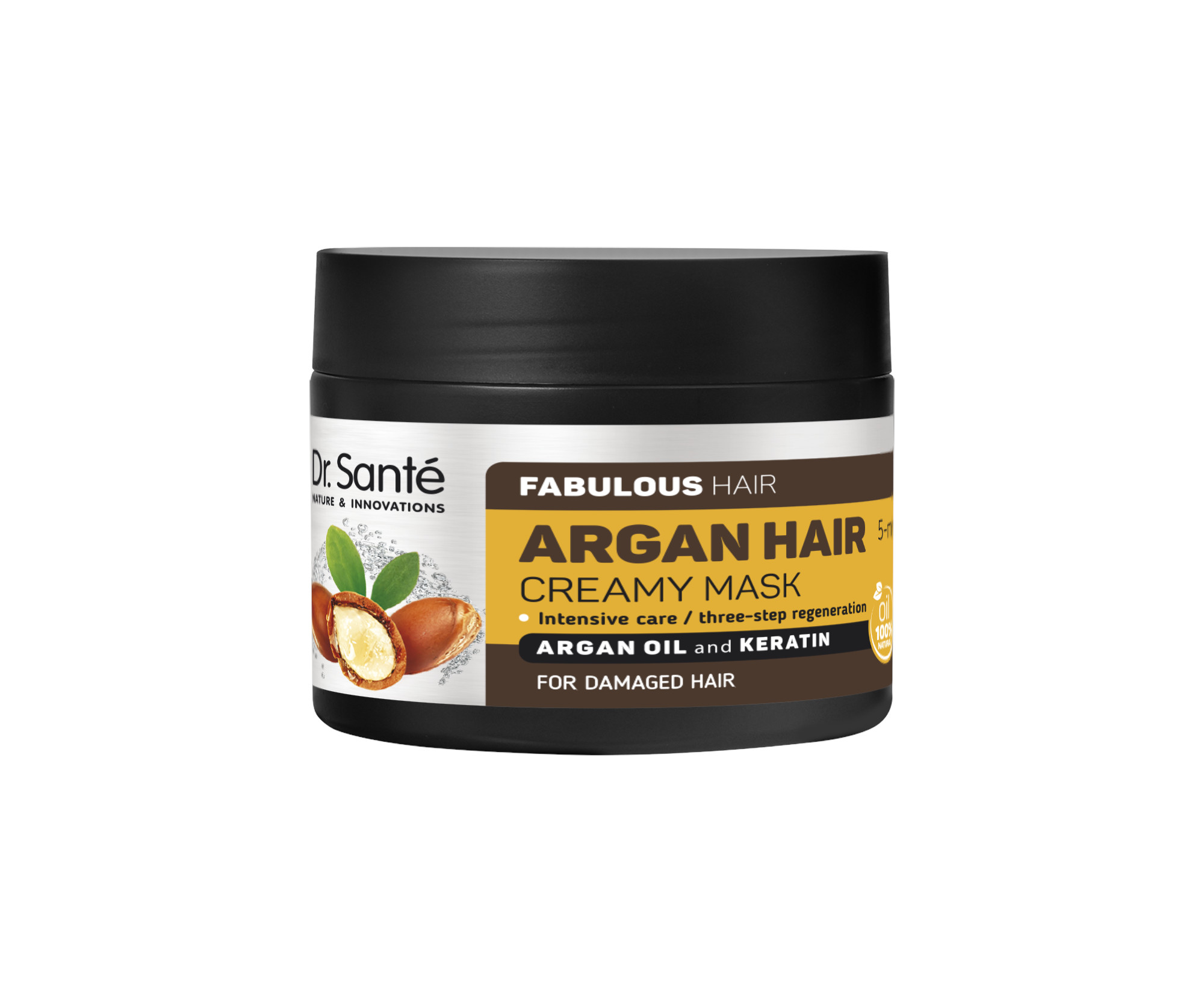 E-shop Maska pre posilnenie slabých vlasov Dr. Santé Argan - 300 ml (E5087)