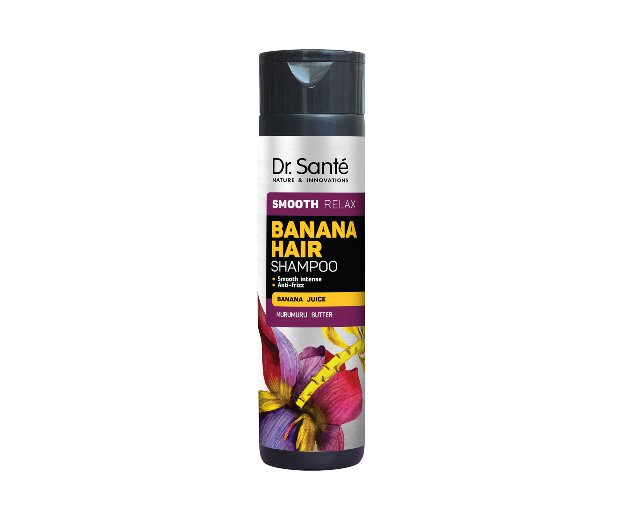 E-shop Šampon pre vyhladenie vlasov Dr. Santé Smooth Relax Banana Hair Shampoo - 250 ml