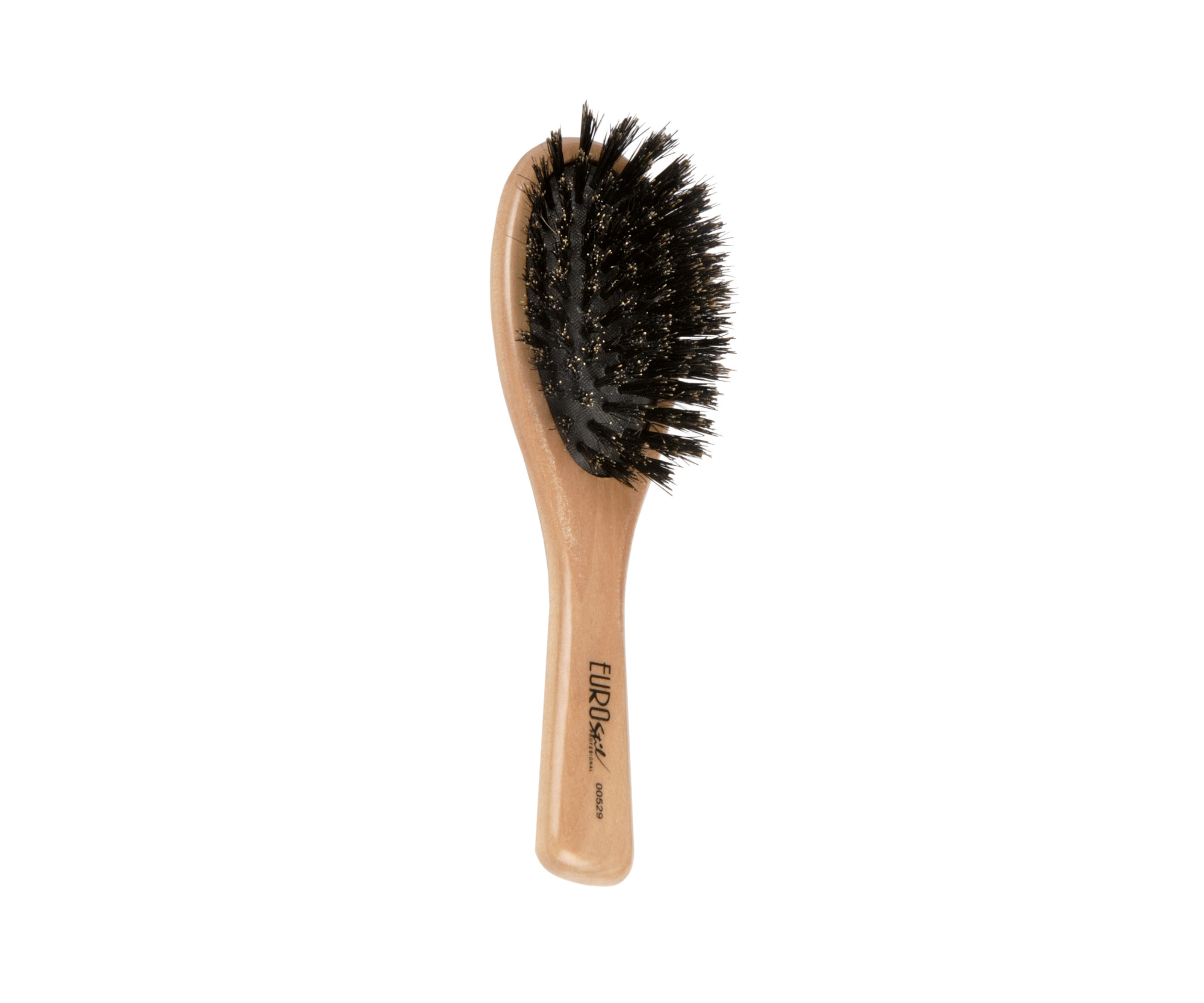 E-shop Drevená kefa na vlasy s diviačími a nylonovými štetinami Eurostil Professional - 4,9 x 17 cm (00529) + darček zadarmo