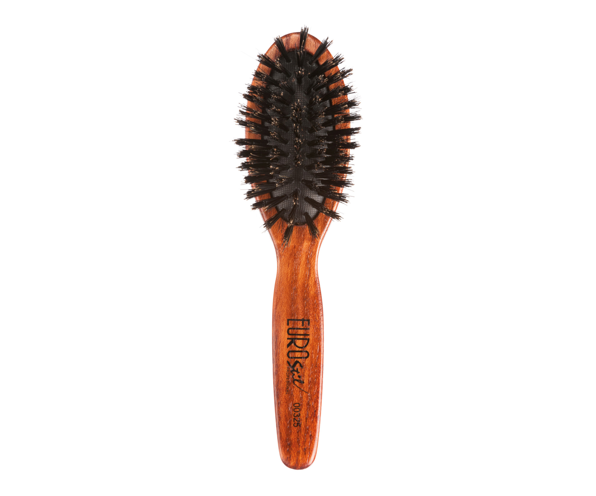 E-shop Drevený kartáč na vlasy s kančím štetinami Eurostil Professional - 4,5 x 18,6 cm (00325) + darček zadarmo