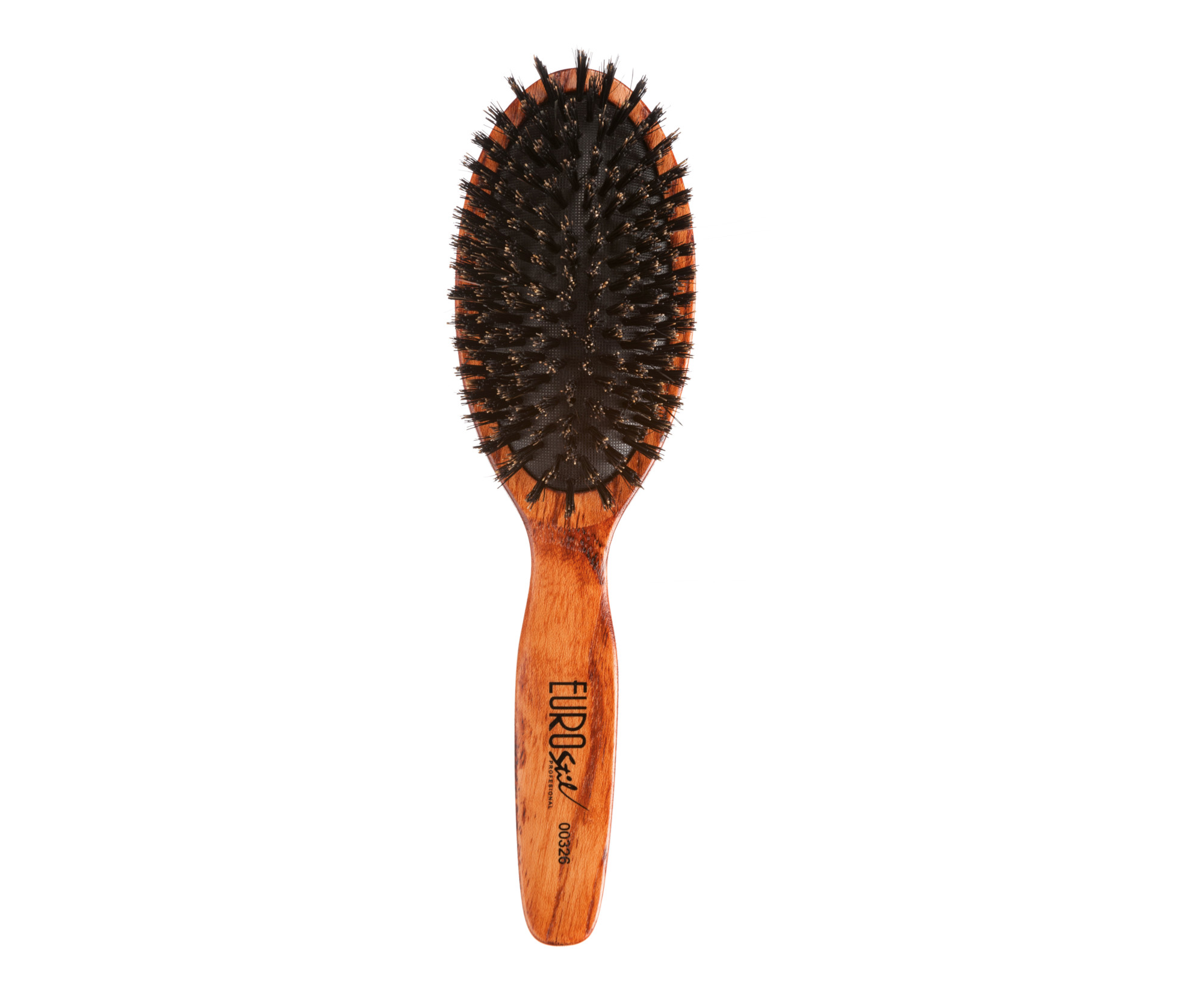 E-shop Drevený kartáč na vlasy s kančím štetinami Eurostil Professional - 6,3 x 22,5 cm (00326) + darček zadarmo