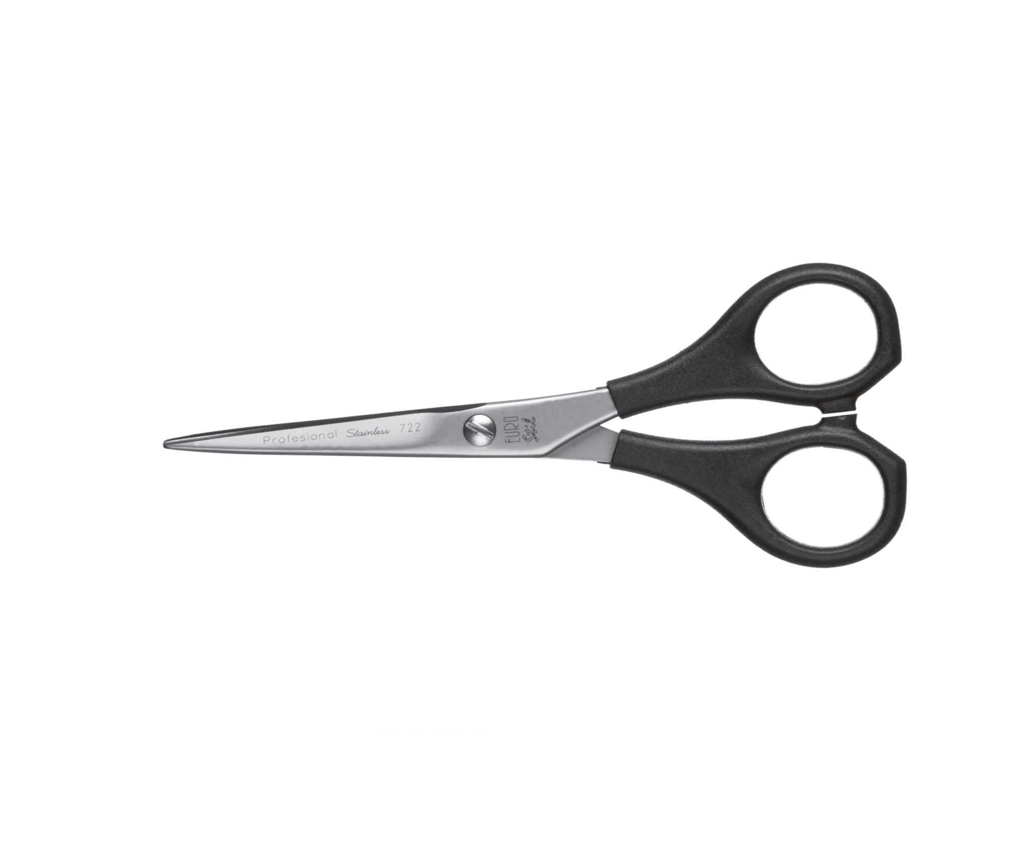 E-shop Kadernícke nožnice s plastovou rukoväťou a mikroozubením Eurostil Professional 5,5" (00722) + darček zadarmo