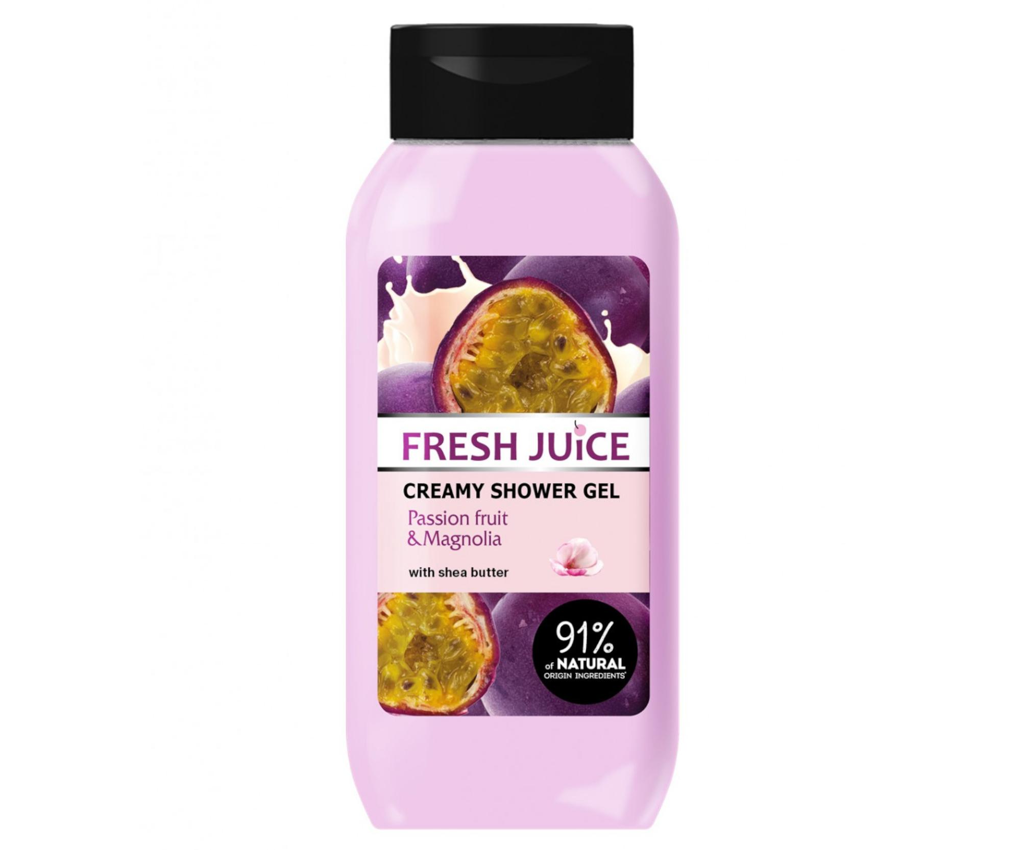 E-shop Krémový sprchový gél Fresh Juice Passion fruit and Magnolia Creamy Shower Gel - 400 ml