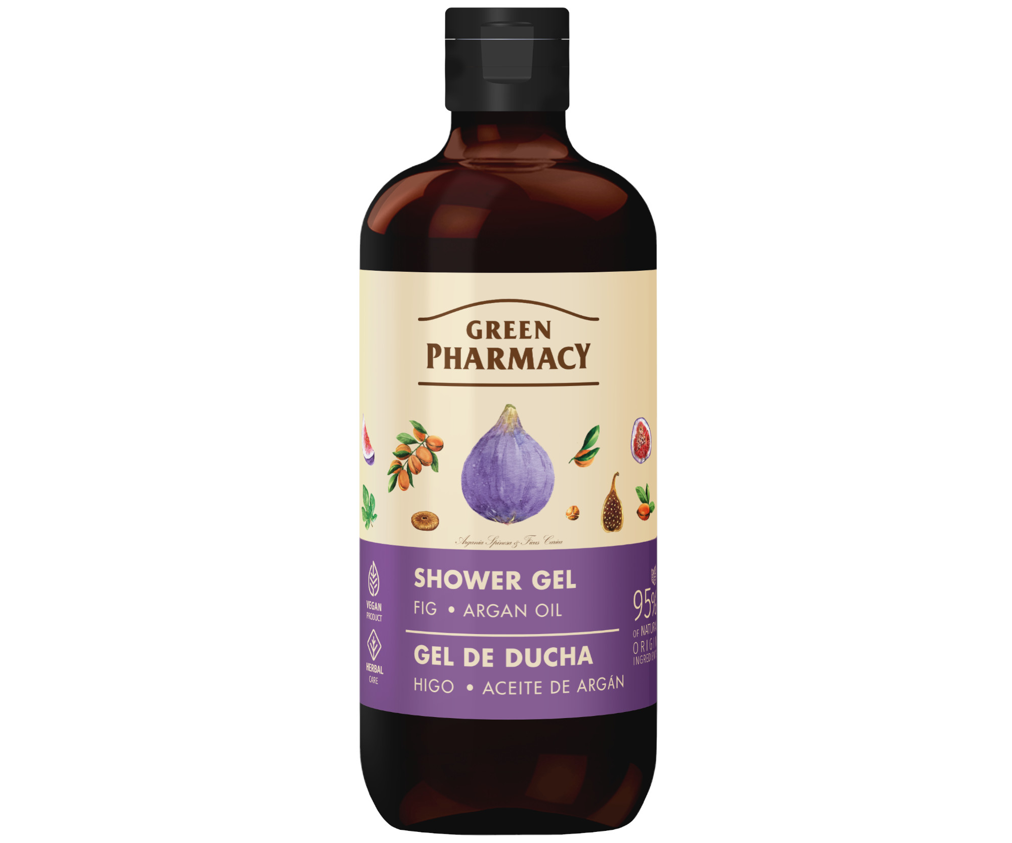 E-shop Sprchový gél s figami a arganovým olejom Green Pharmacy Shower Gel - 500 ml