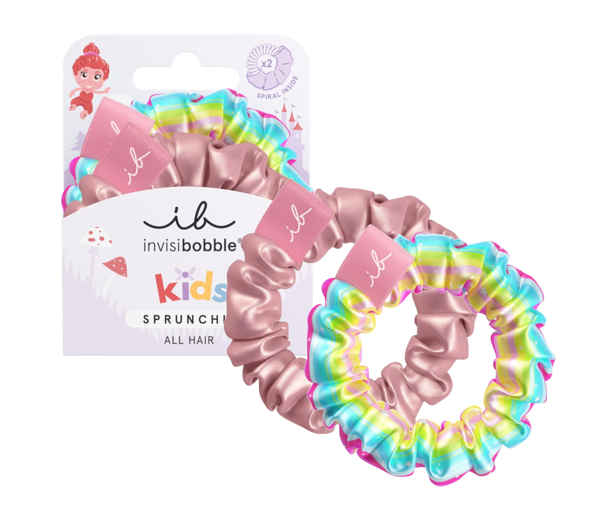 E-shop Detské ozdobné špirálové gumičky Invisibobble Sprunchie Kids Too Good To Be Blue - 2 ks + darček zadarmo