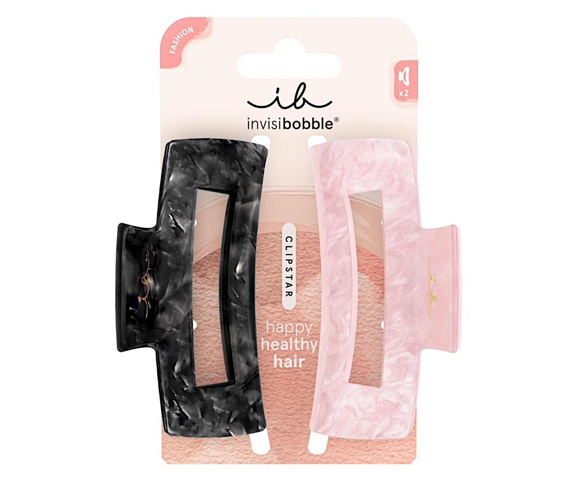 E-shop Veľké škripce pre husté a kučeravé vlasy Invisibobble Clipstar Eclipse Glossy L - 2 ks + darček zadarmo