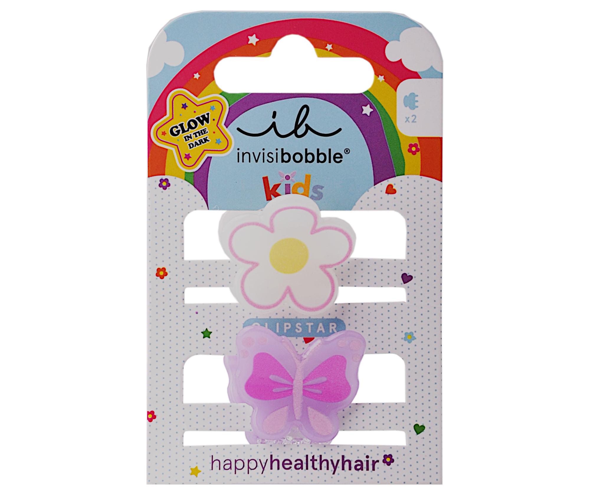 E-shop Detské veselé škripčeky do vlasov Invisibobble Clipstar Happy Flower - 2 ks