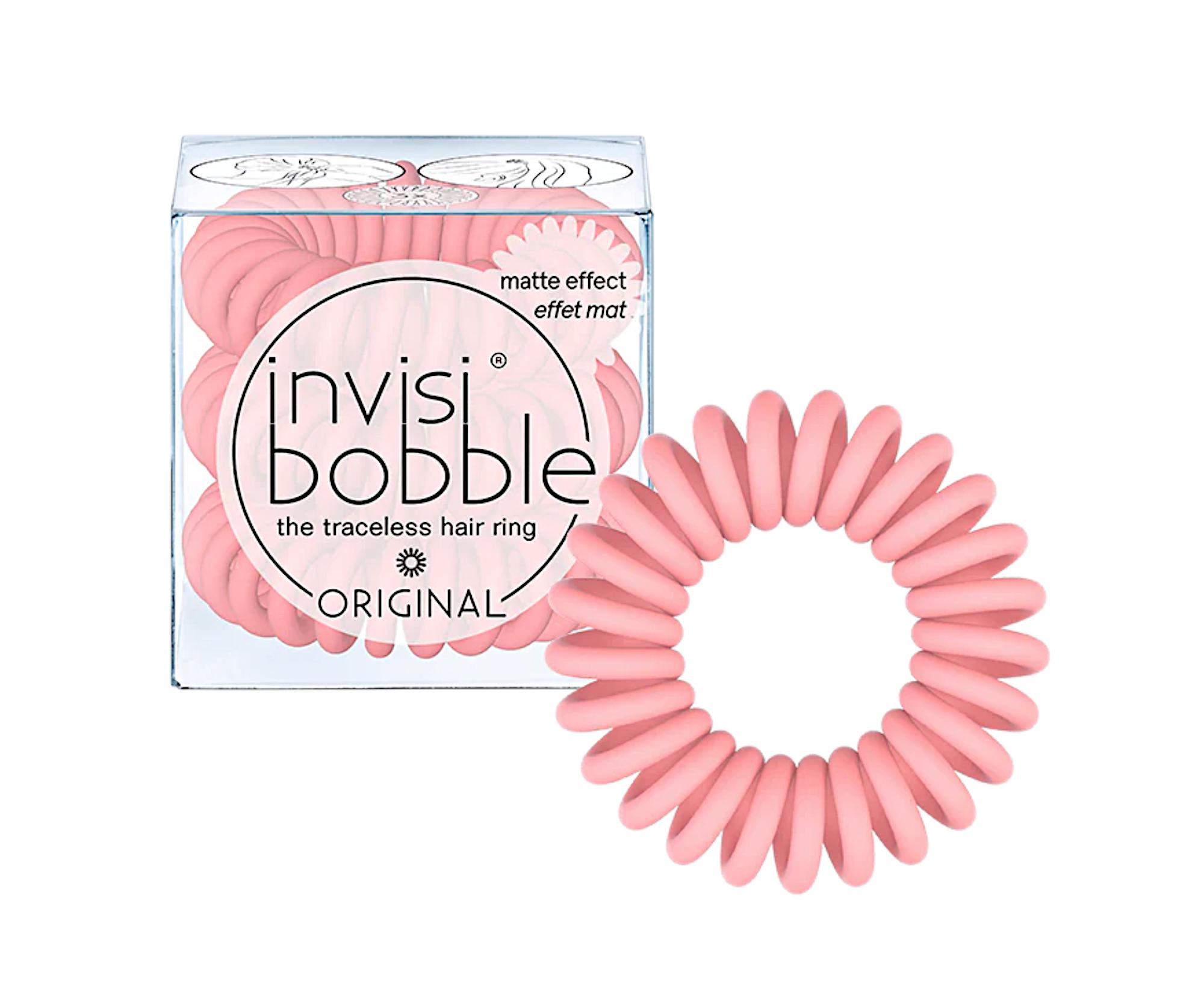 E-shop Špirálová gumička do vlasov Invisibobble Original Me, Myselfie and I - matná ružová, 3 ks (IB-OR-MA10002-2)