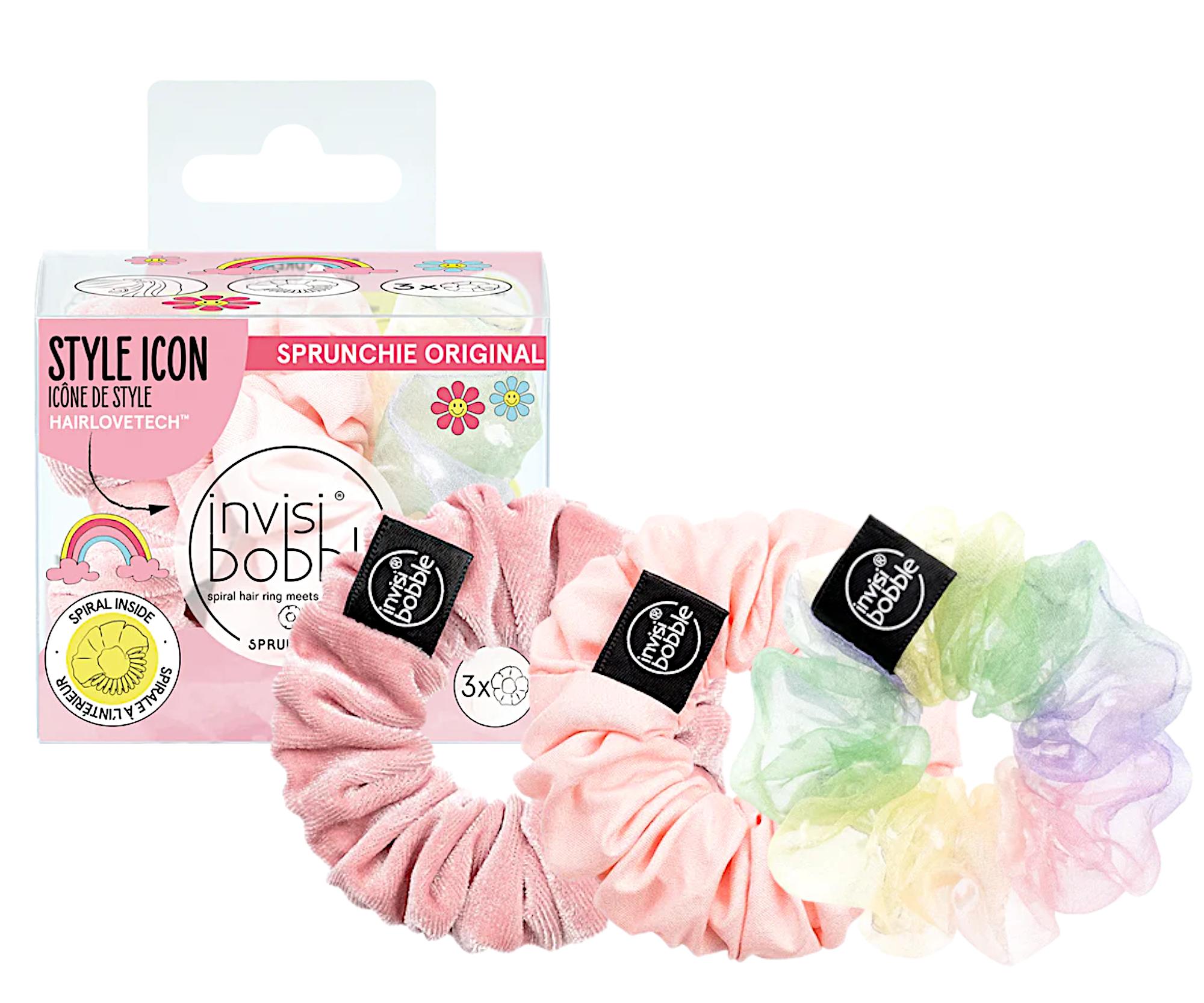 E-shop Ozdobné špirálové gumičky Invisibobble Sprunchie Original Macaron - 3 ks (IB-SP-RD-4-1001) + darček zadarmo