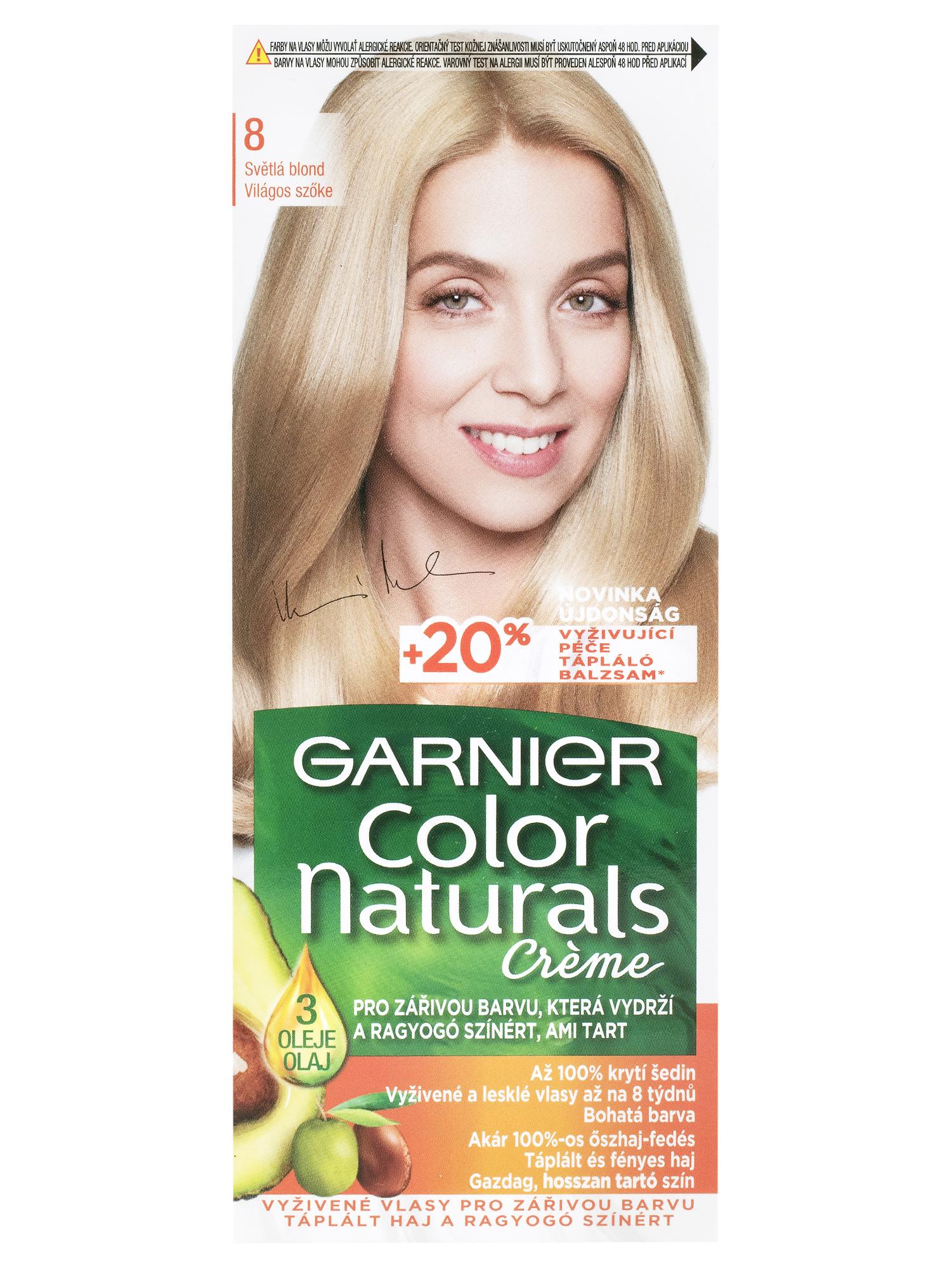 E-shop Permanentná farba Garnier Color Naturals 8 svetlá blond + darček zadarmo