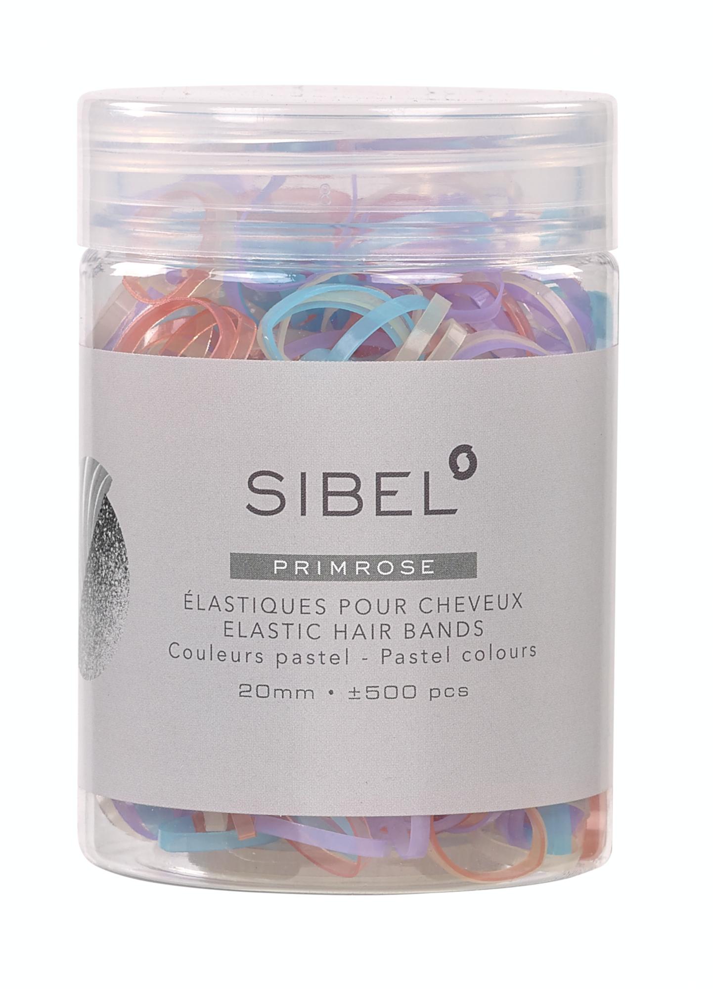 E-shop Gumičky do vlasov Sibel Primrose - 20 mm, 500 ks, pastelové (4432952) + darček zadarmo