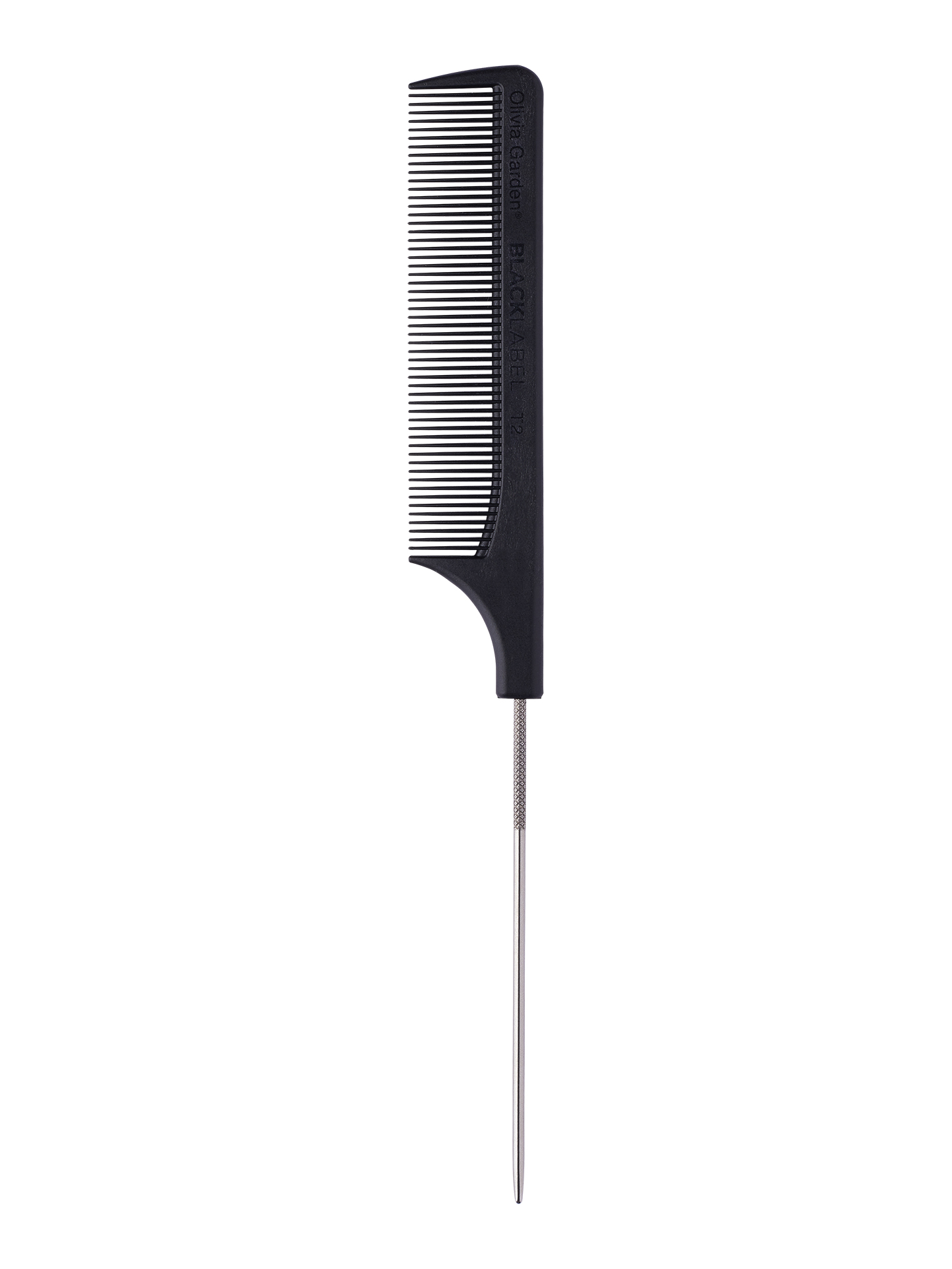 E-shop Karbónový hrebeň na vlasy Olivia Garden Black Label Comb T2 - 23 cm (BLCT2) + darček zadarmo