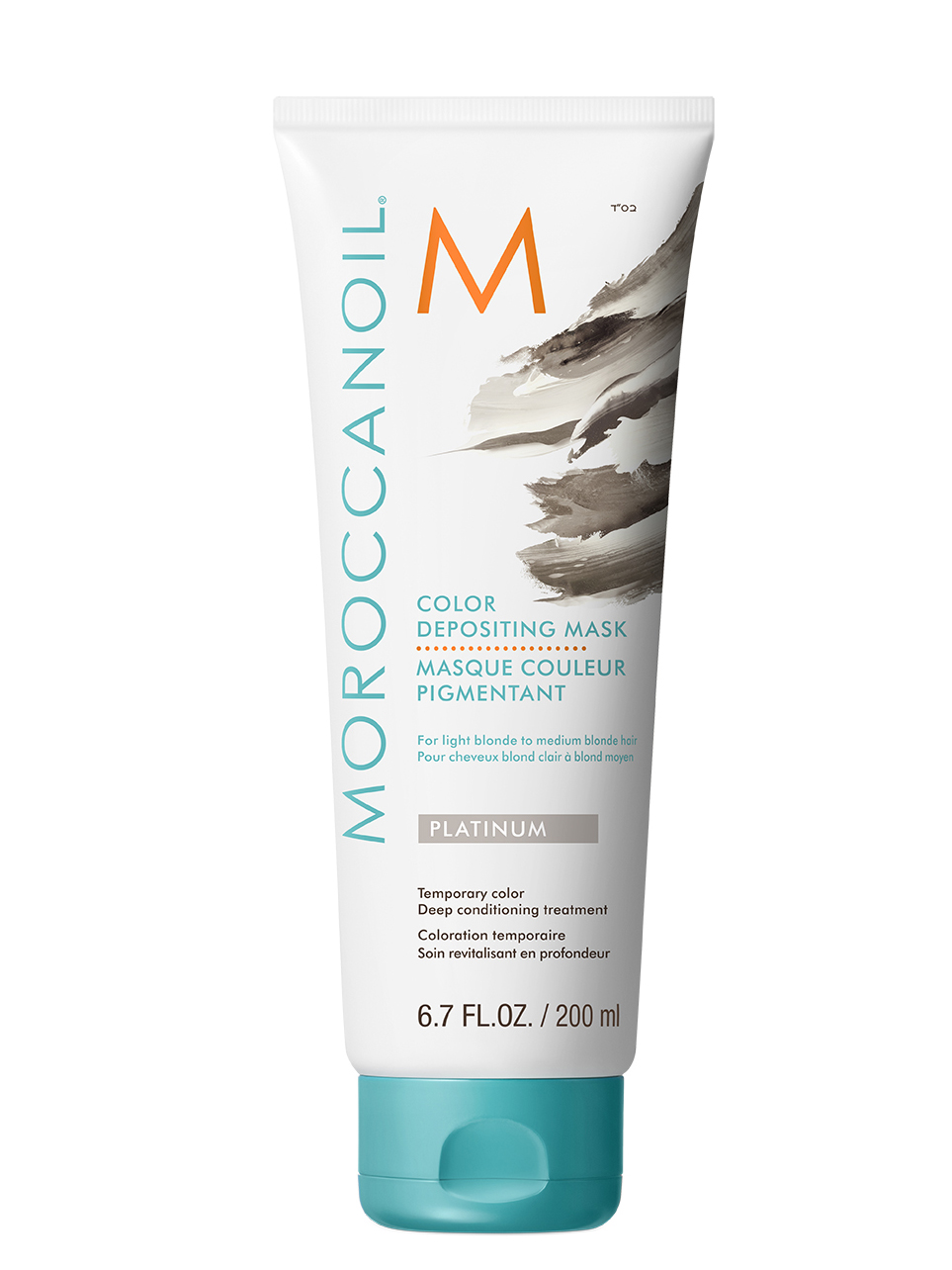 E-shop Tónujúca maska na vlasy Moroccanoil Color Depositing - Platinum, 200 ml + darček zadarmo