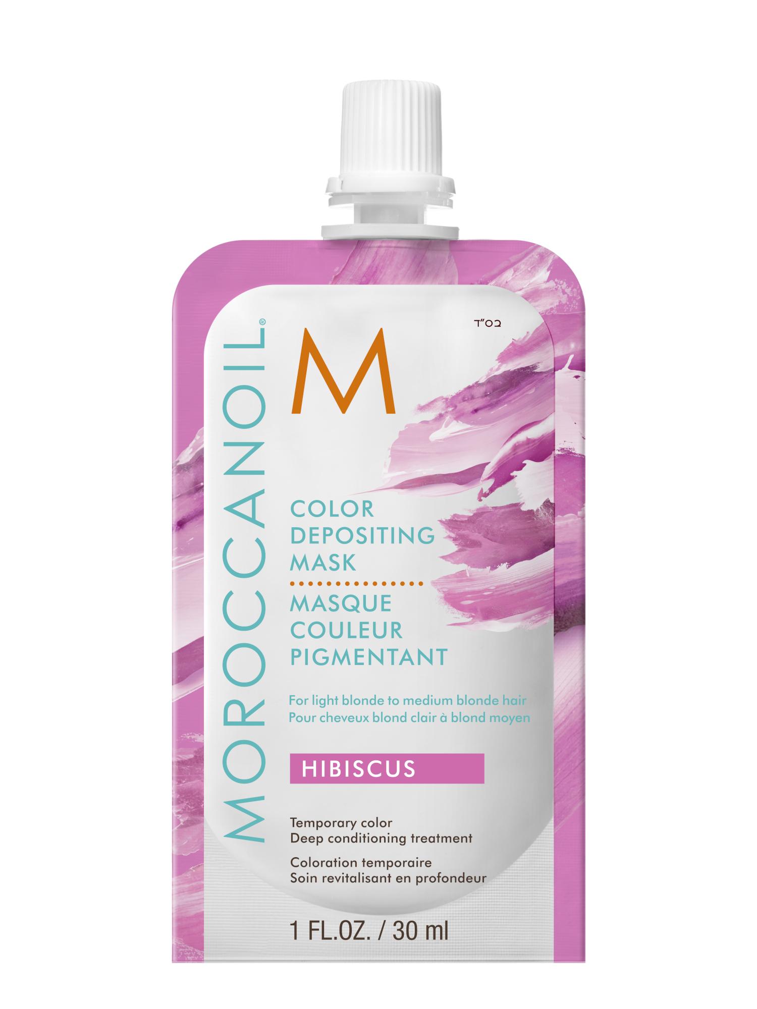 E-shop Tónujúca maska na vlasy Moroccanoil Color Depositing - Hibiscus, 30 ml (CDHI30GL) + darček zadarmo