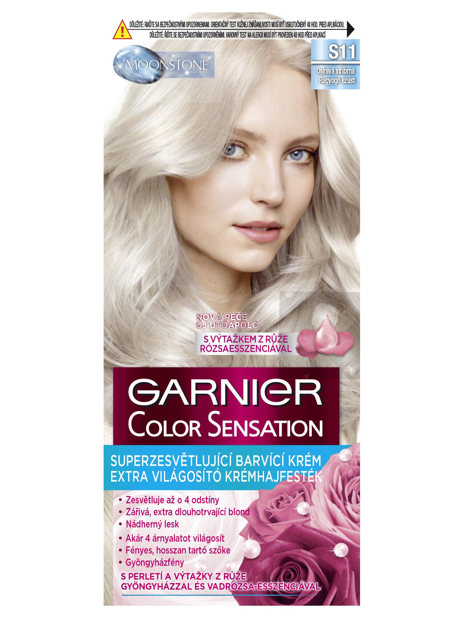 E-shop Superzosvetľujúci farba Garnier Color Sensation S11 oslnivá strieborná + darček zadarmo