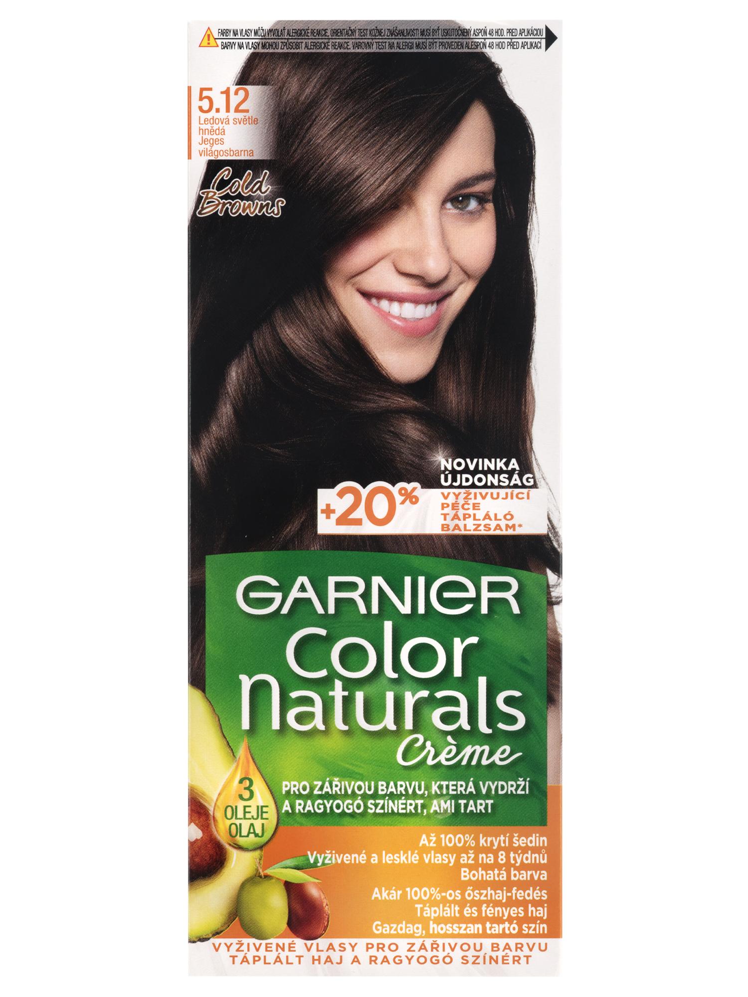 E-shop Permanentná farba Garnier Color Naturals 5.12 ľadová svetlo hnedá + darček zadarmo