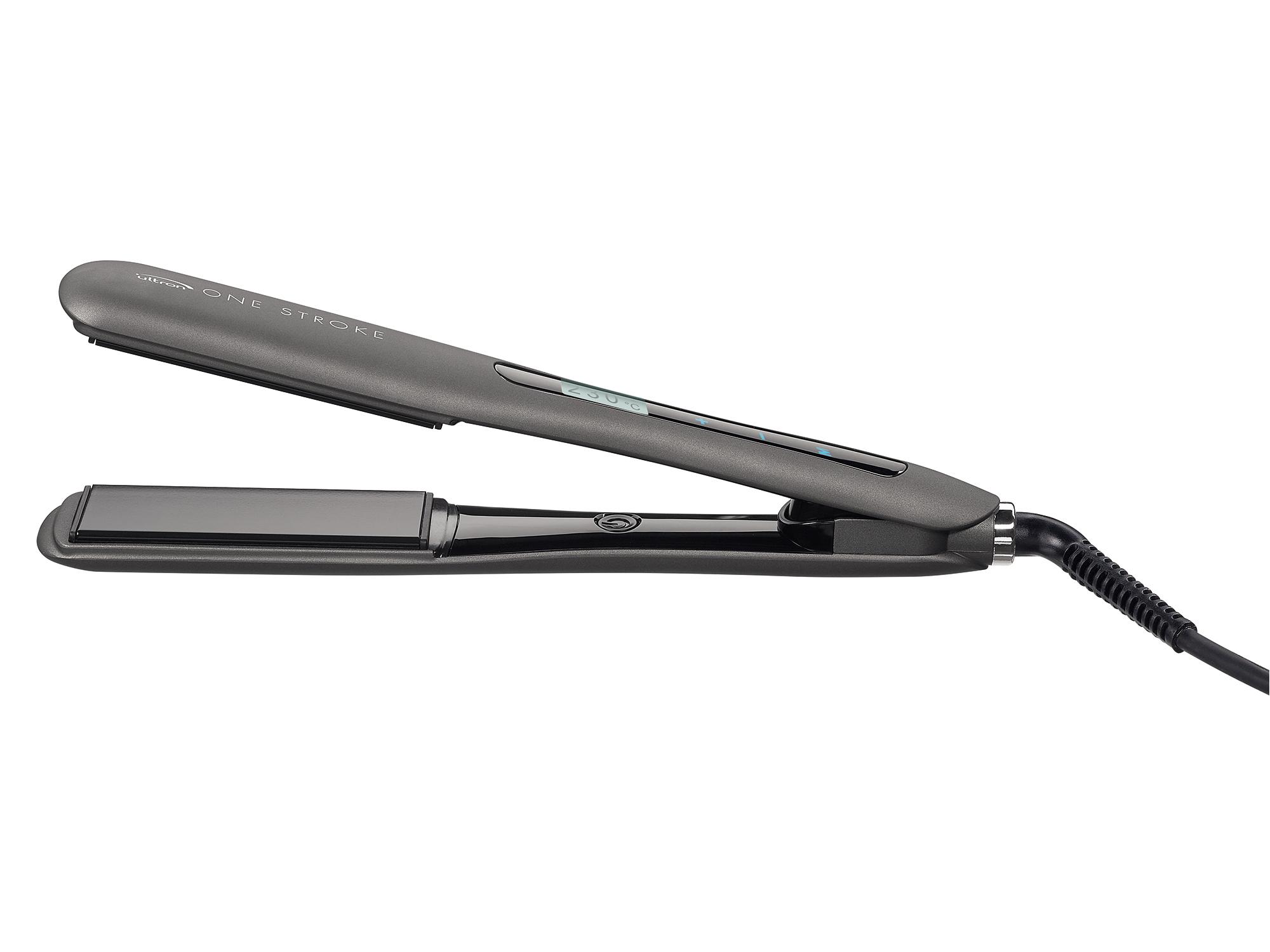 E-shop Profesionálna žehlička na vlasy Ultron One Stroke 1,5" - metalická čierna (0447916) + darček zadarmo