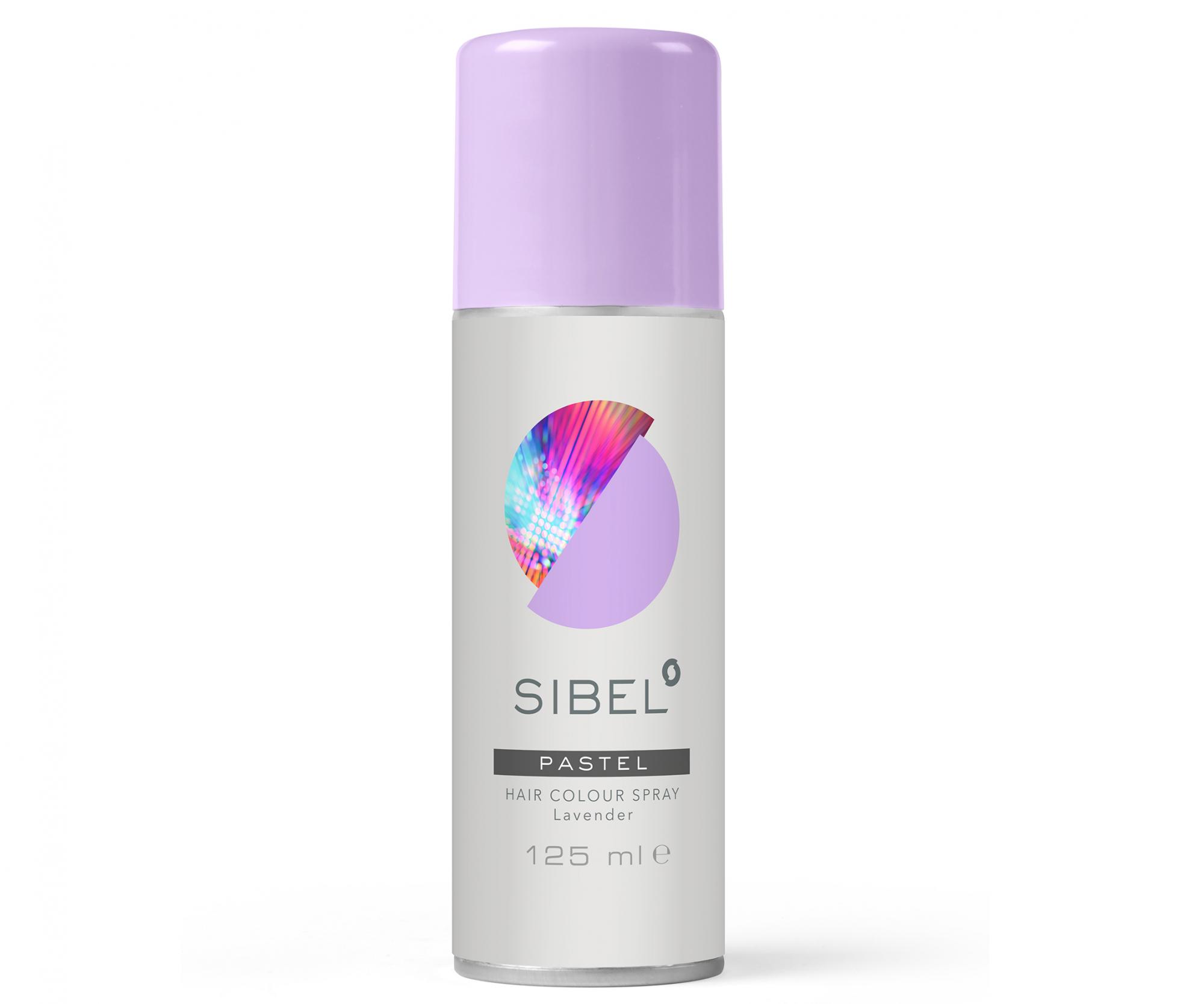 E-shop Farebný sprej na vlasy Sibel Hair Colour Pastel - pastelovo fialová - 125 ml (0230000-18) + darček zadarmo
