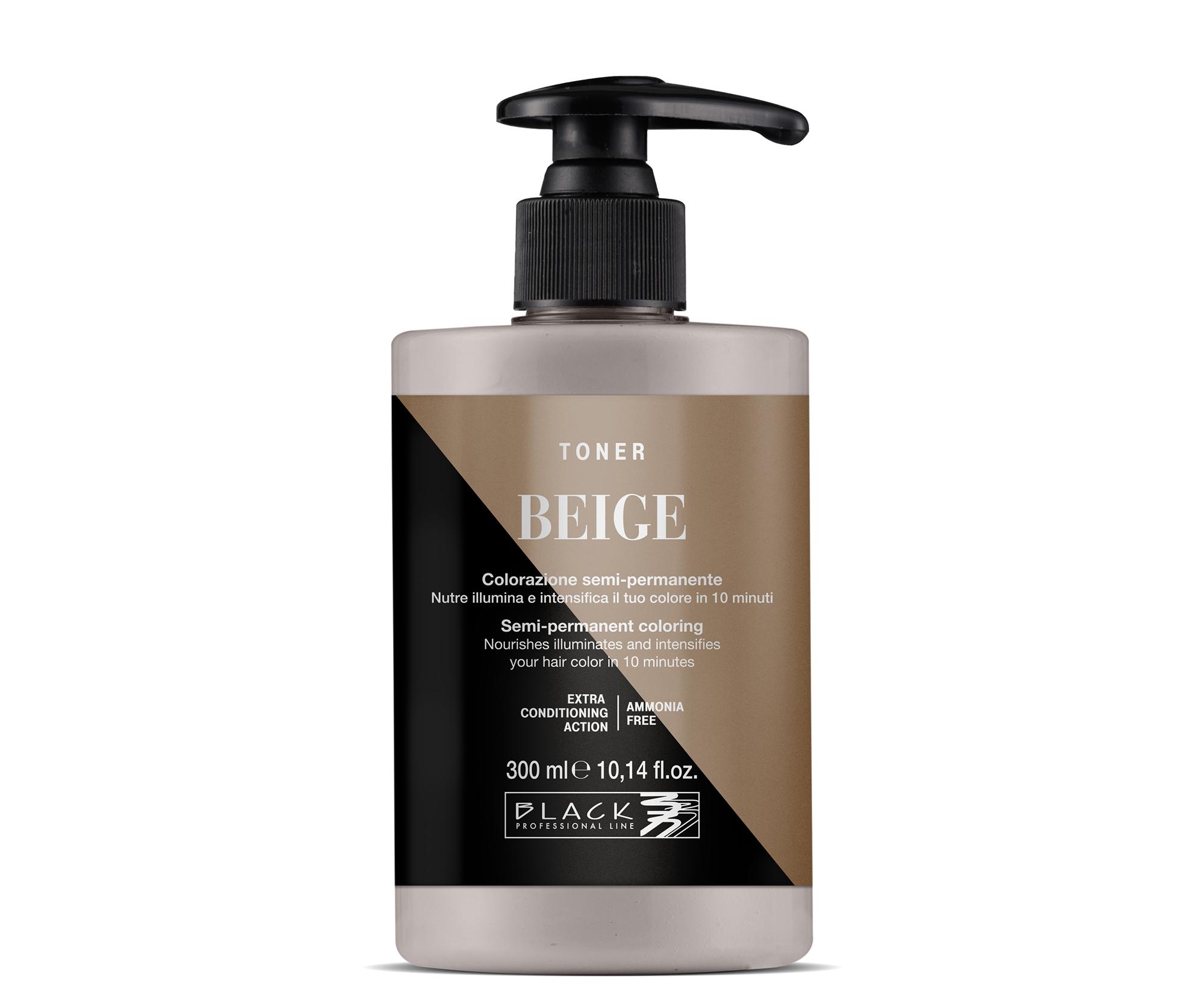 E-shop Ošetrujúci toner pre zvýraznenie farby Black Professional Toner Beige - béžový, 300 ml (154024) + darček zadarmo