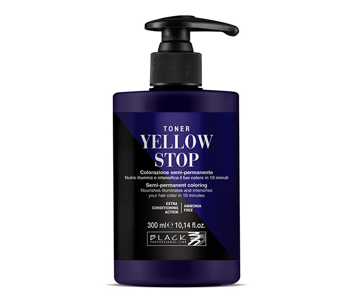 E-shop Neutralizačné toner pre blond vlasy Black Yellow Stop - 300 ml (154019) + darček zadarmo